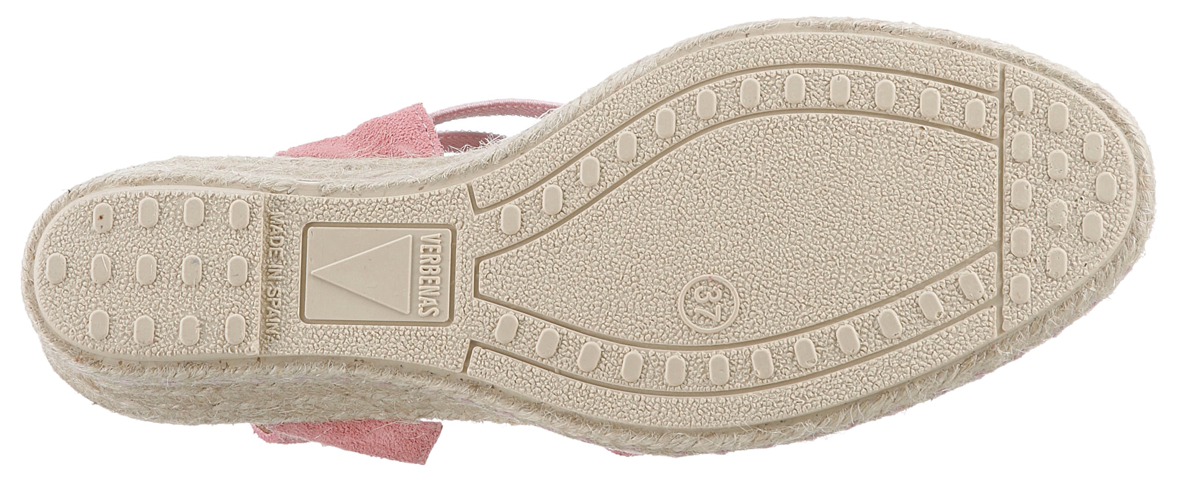 VERBENAS Sandalette »Maika Serraje«, Sommerschuh, Sandale, Keilabsatz, mit Jutebesatz
