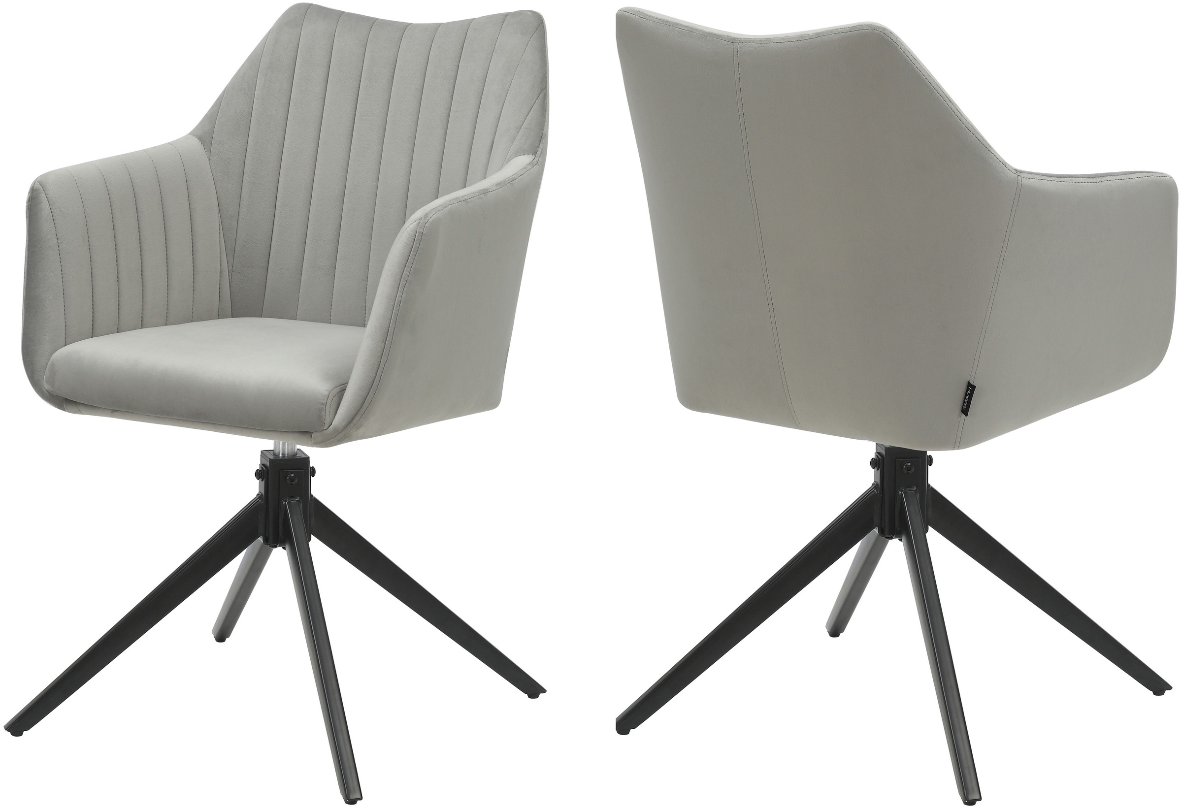Home affaire Esszimmerstuhl »TAMPAST1, TOPSELLER!«, (Set), 2 St., Samtvelou günstig online kaufen
