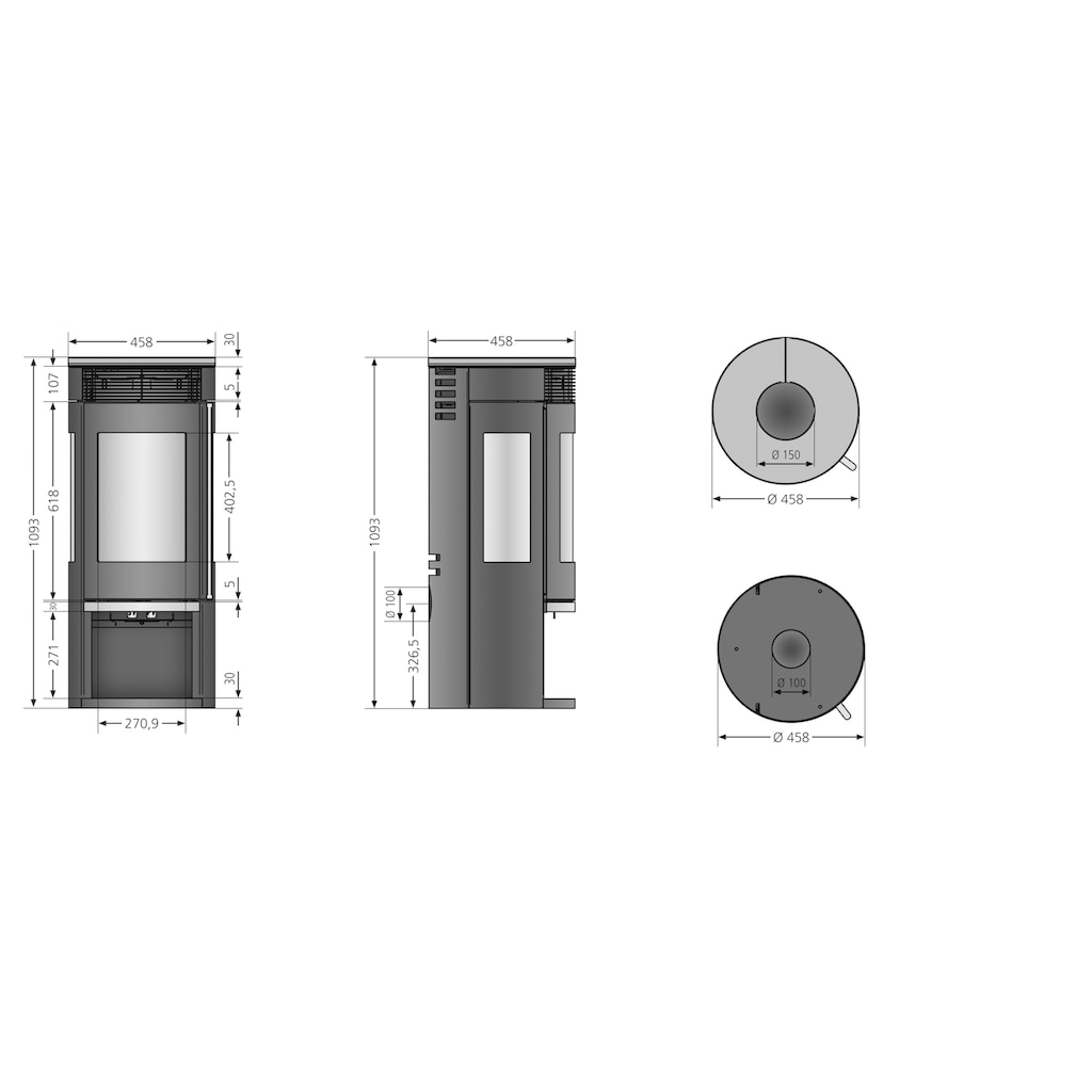 Oranier Kaminofen »Rota Tre 2.0«