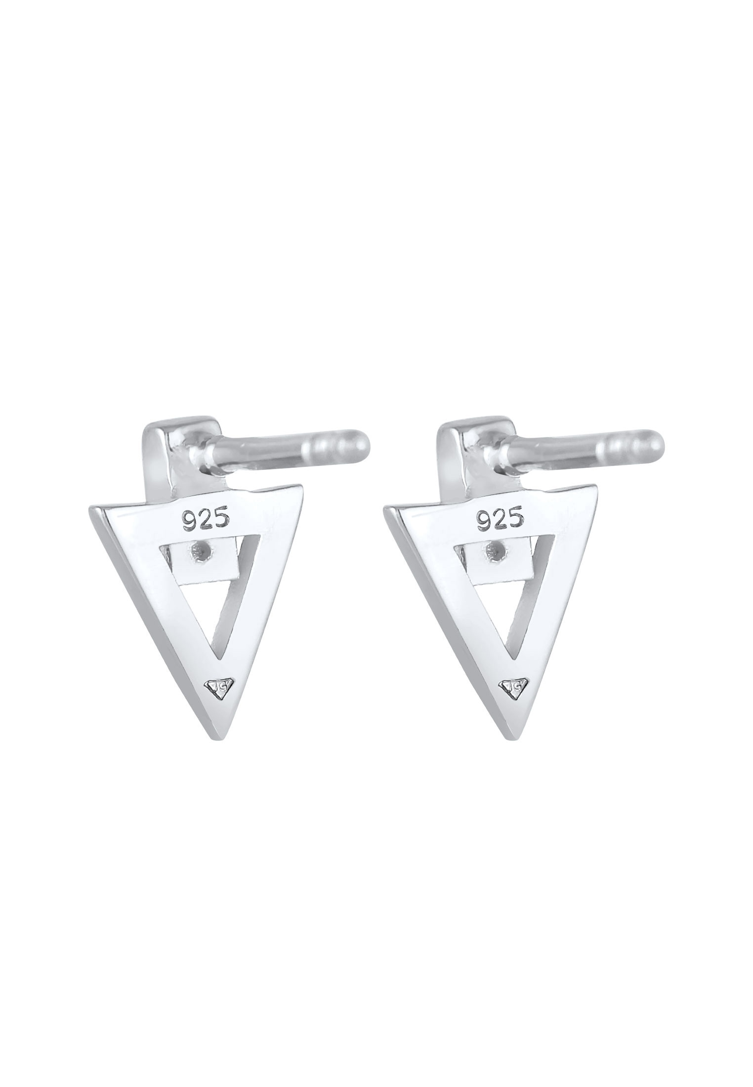 Elli Paar Ohrstecker »Stecker Dreieck Zirkonia 925 Silber«