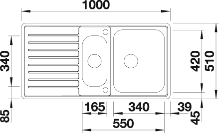 Blanco Küchenspüle »CLASSIC Pro 6 S-IF« inkl. Funktionsschale aus Edelstahl