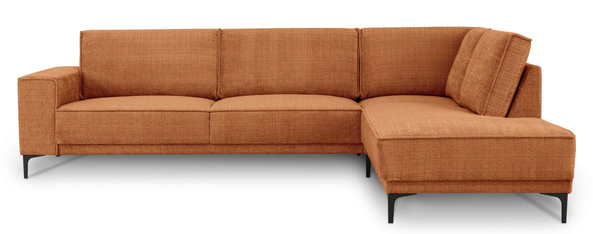 Places of Style Ecksofa »Polsterecke Oland, Struktur, Flachgewebe, Luxus-Mi günstig online kaufen