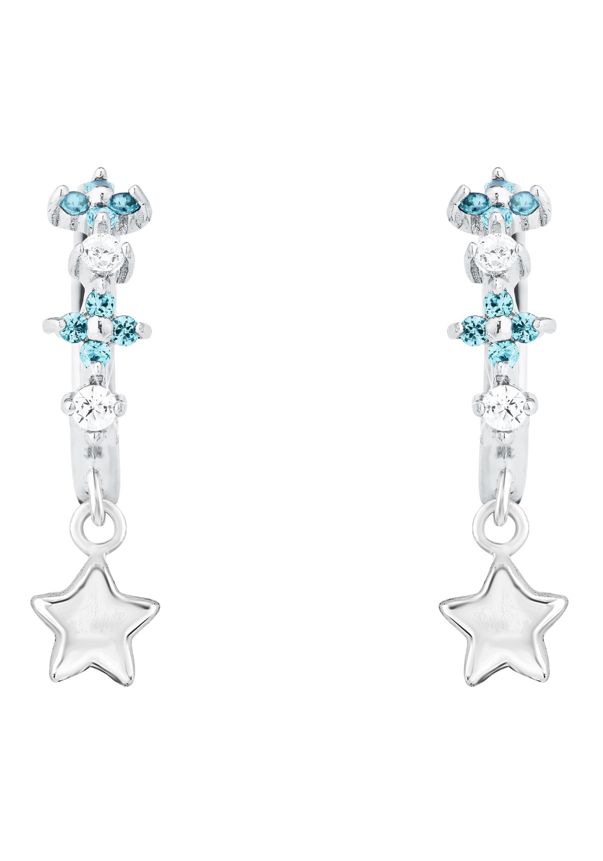 Prinzessin Lillifee Paar Creolen »Sterne, 2034012«, mit Zirkonia (synth.)