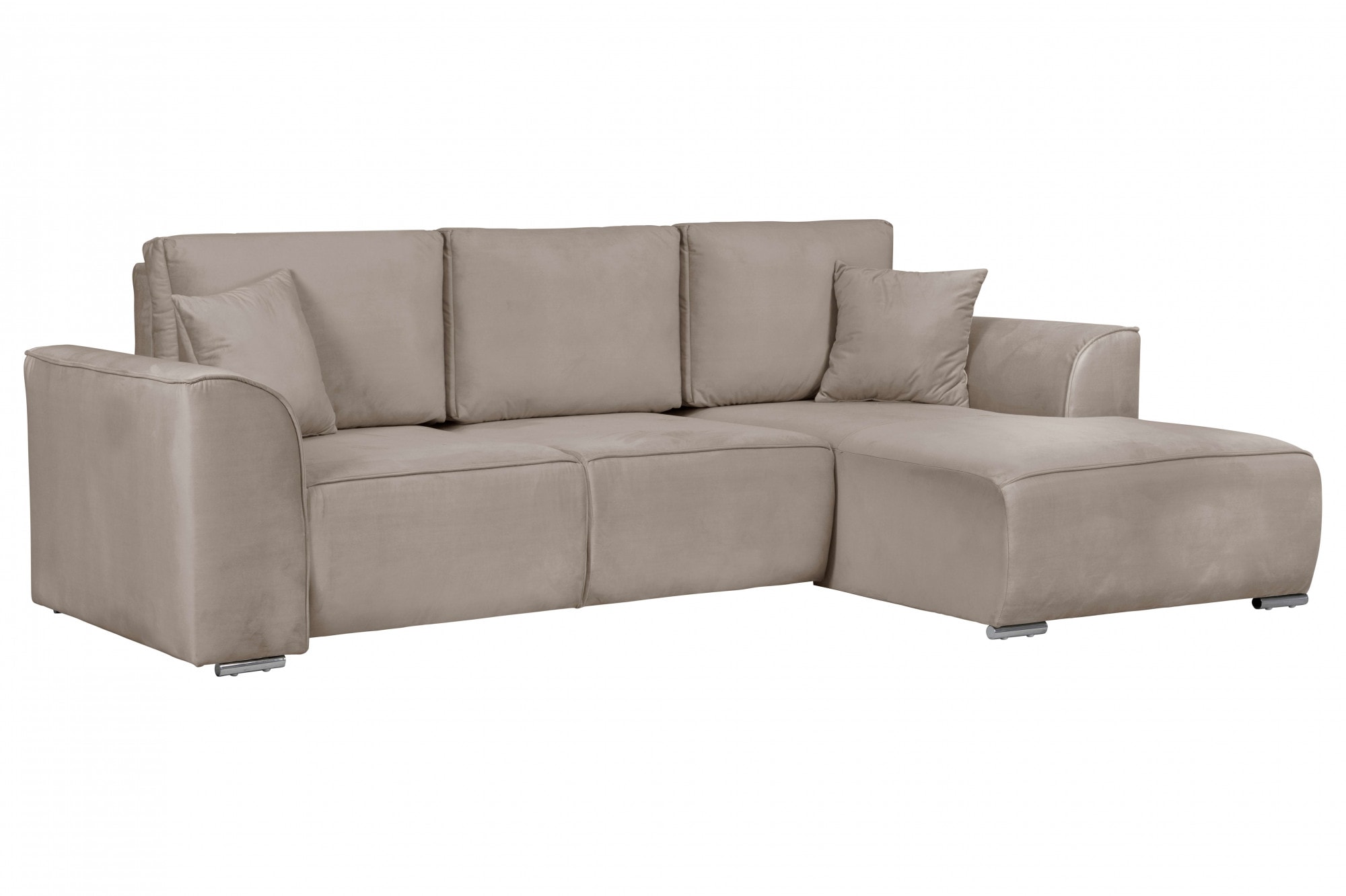 OTTO home Ecksofa »BEATRICE optionale Schlafsofa mit Bettkasten, B/T/H: 265/170/86 cm« L-Form, wahlweise auch mit Bettfunktion und Bettkasten