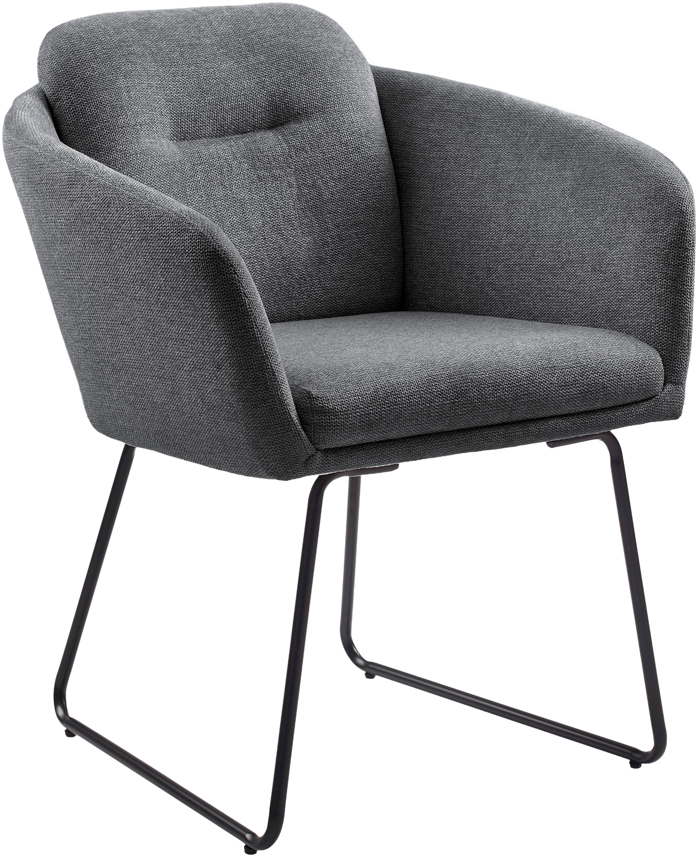 INOSIGN Esszimmerstuhl »Sphere« (Set) 2 Stk.hochwertiger Strukturstoffbezug, Metallgestell, Sitzhöhe 49 cm