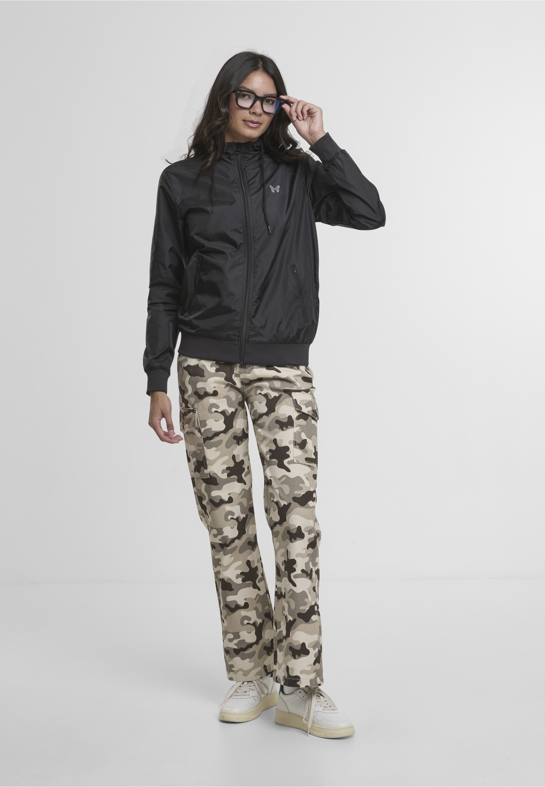 Miss Tee Windbreaker »Miss Tee Fly Away Ladies Windrunner« 1 Stk. tlg. mit Kapuze