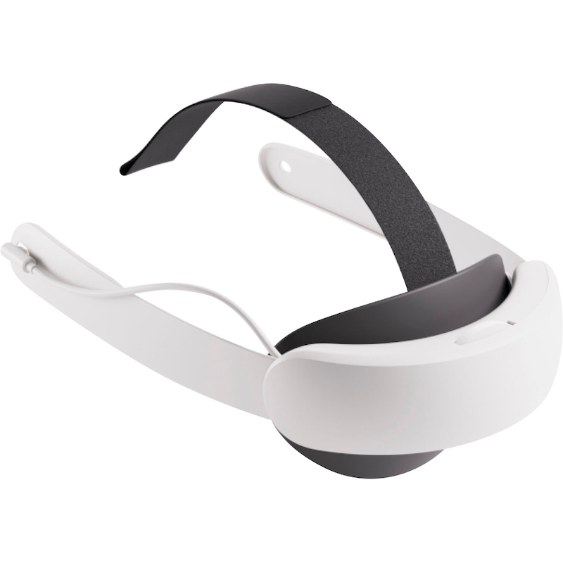 META Headset-Halterung »Quest 3 Elite-Riemen mit Akku (Elite Strap with Battery)« weiß Der Riemen lässt sich durch Drehen des Einstellrads in...