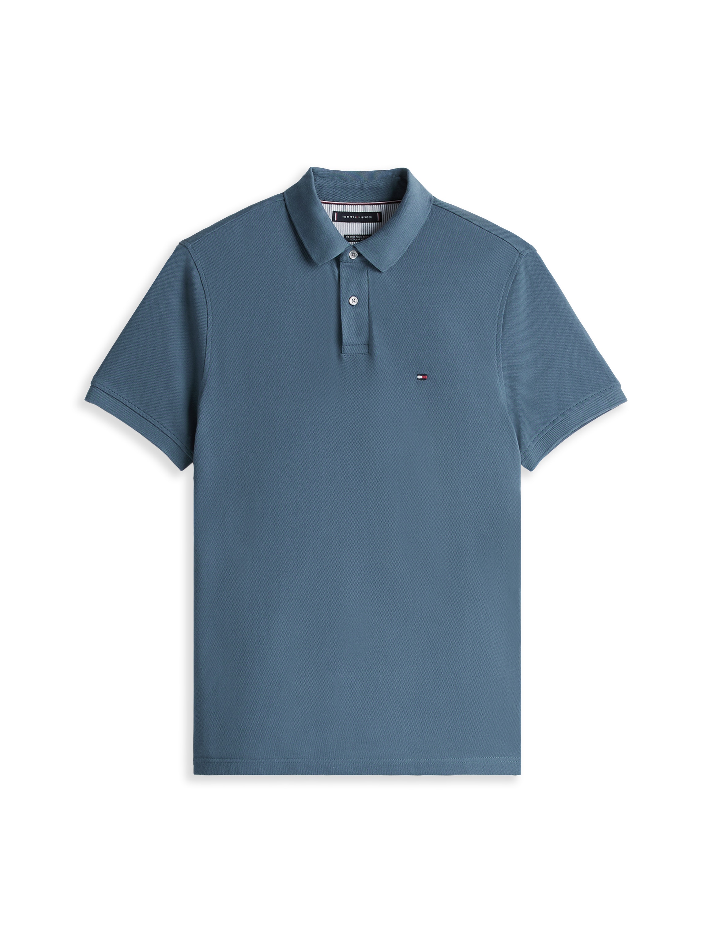 Tommy Hilfiger Poloshirt »1985 REGULAR POLO mit Kontraststreifen und Knopfleiste« unifarben, sportlich, regular fit, Baumwollmix, Polokragen