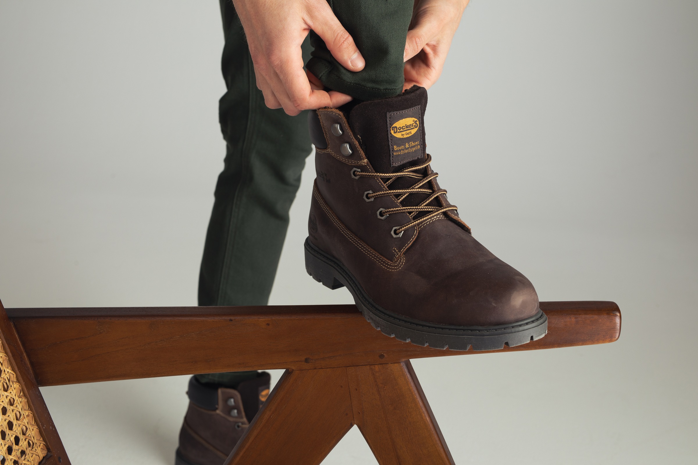 Dockers by Gerli Winterboots  Workerboots, Schnürstiefel mit Blockabsatz