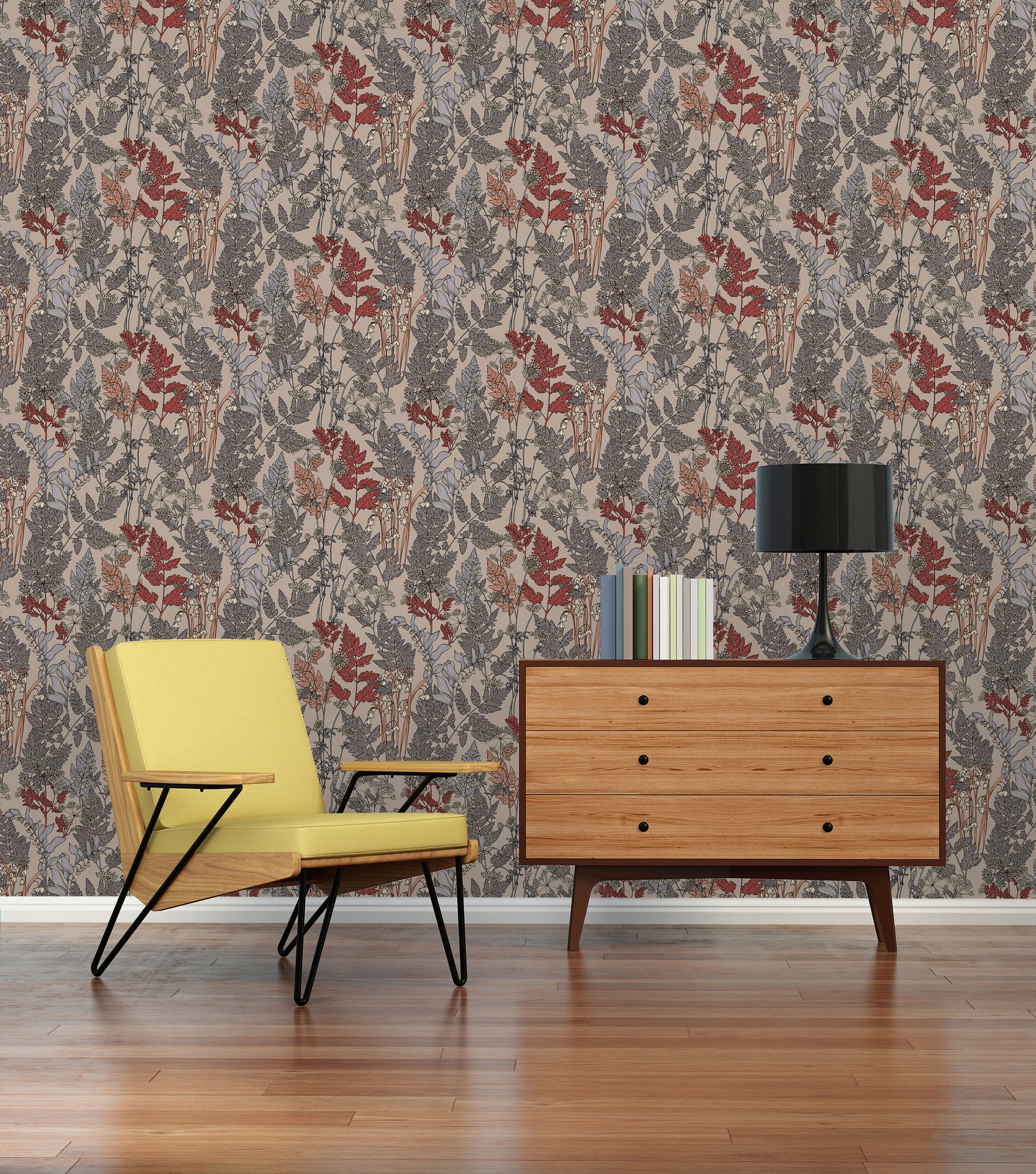 Architects Paper Vliestapete »Floral Impression«, floral-botanisch-Wald, Tapete Blumen Tapeten Wohnzimmer Schlafzimmer Küche modern Design Büro