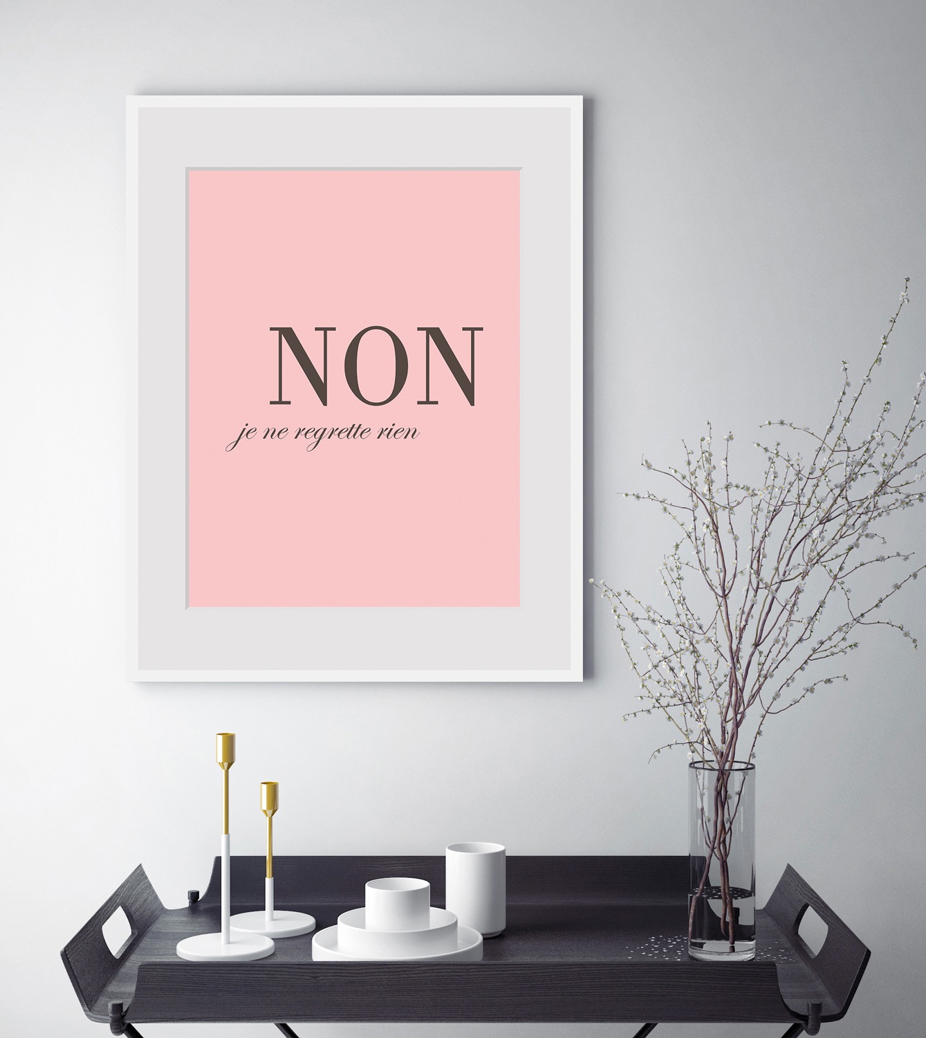 queence Bild »NON«, Sprüche & Texte, gerahmt, Spruch günstig online kaufen