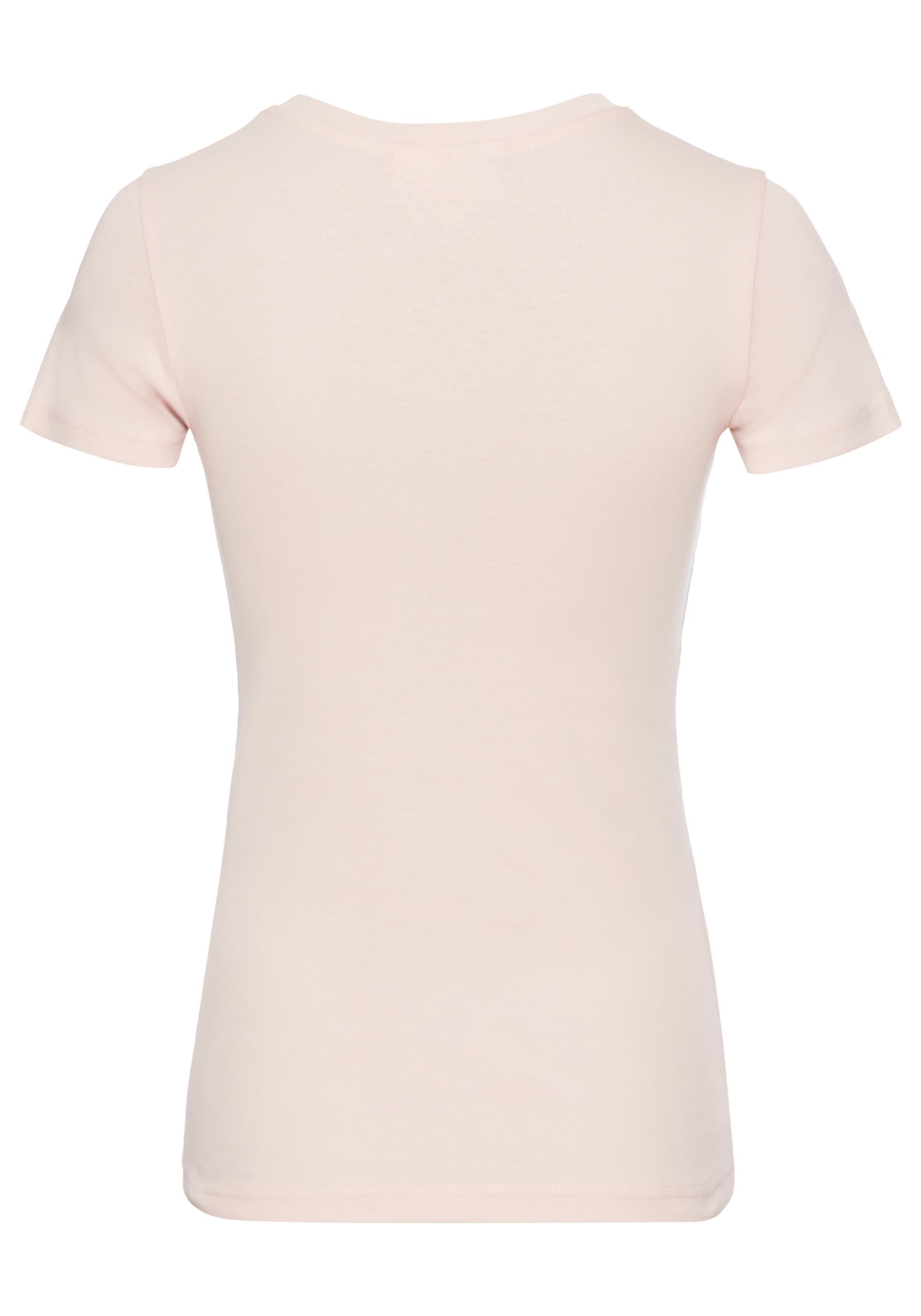 KangaROOS Kurzarmshirt, sehr figurbetonte Passform, bedruckte, melierte und metallic Optik