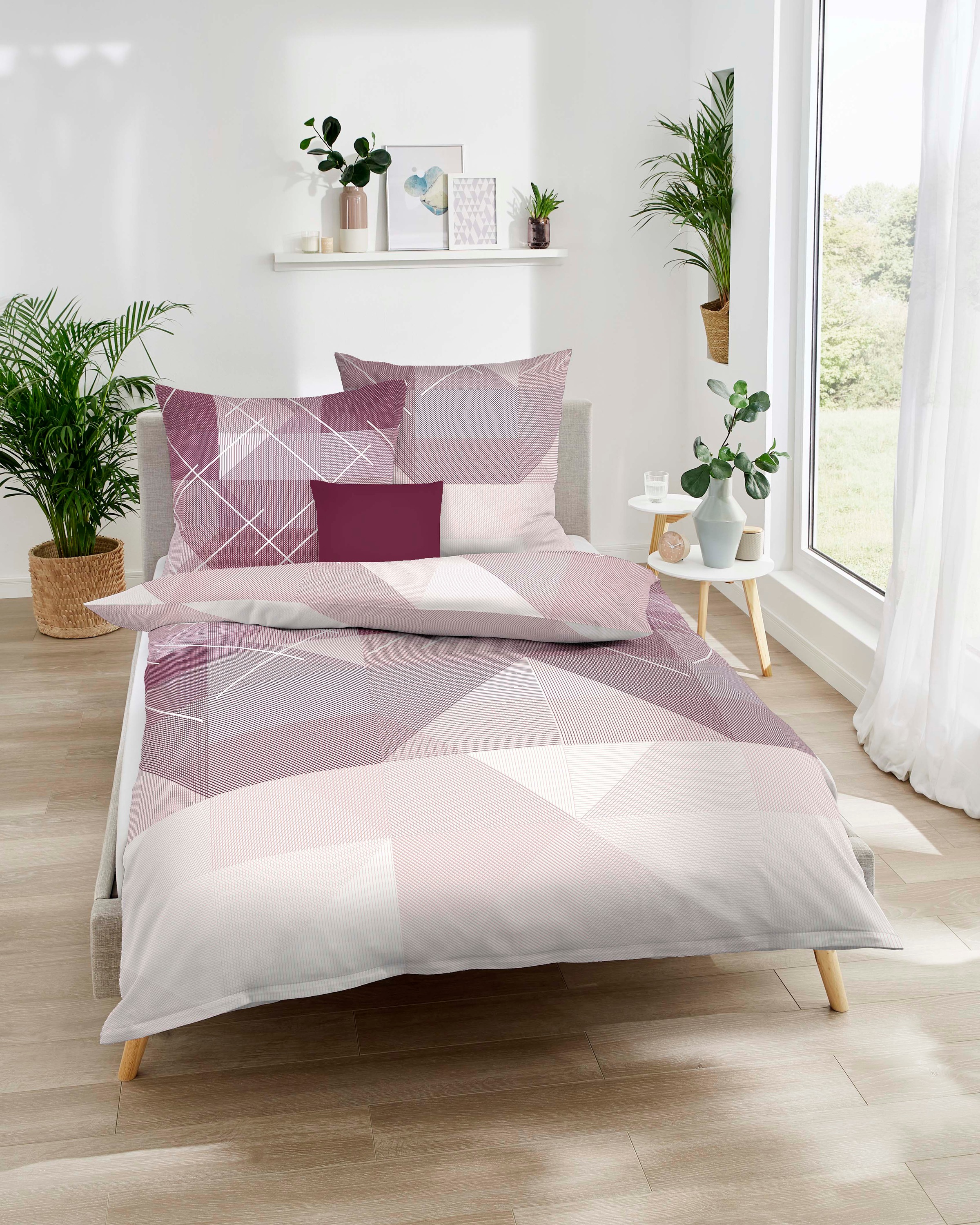 Kaeppel Bettwäsche »Linear« 2 Stk. Mit grafischem Muster