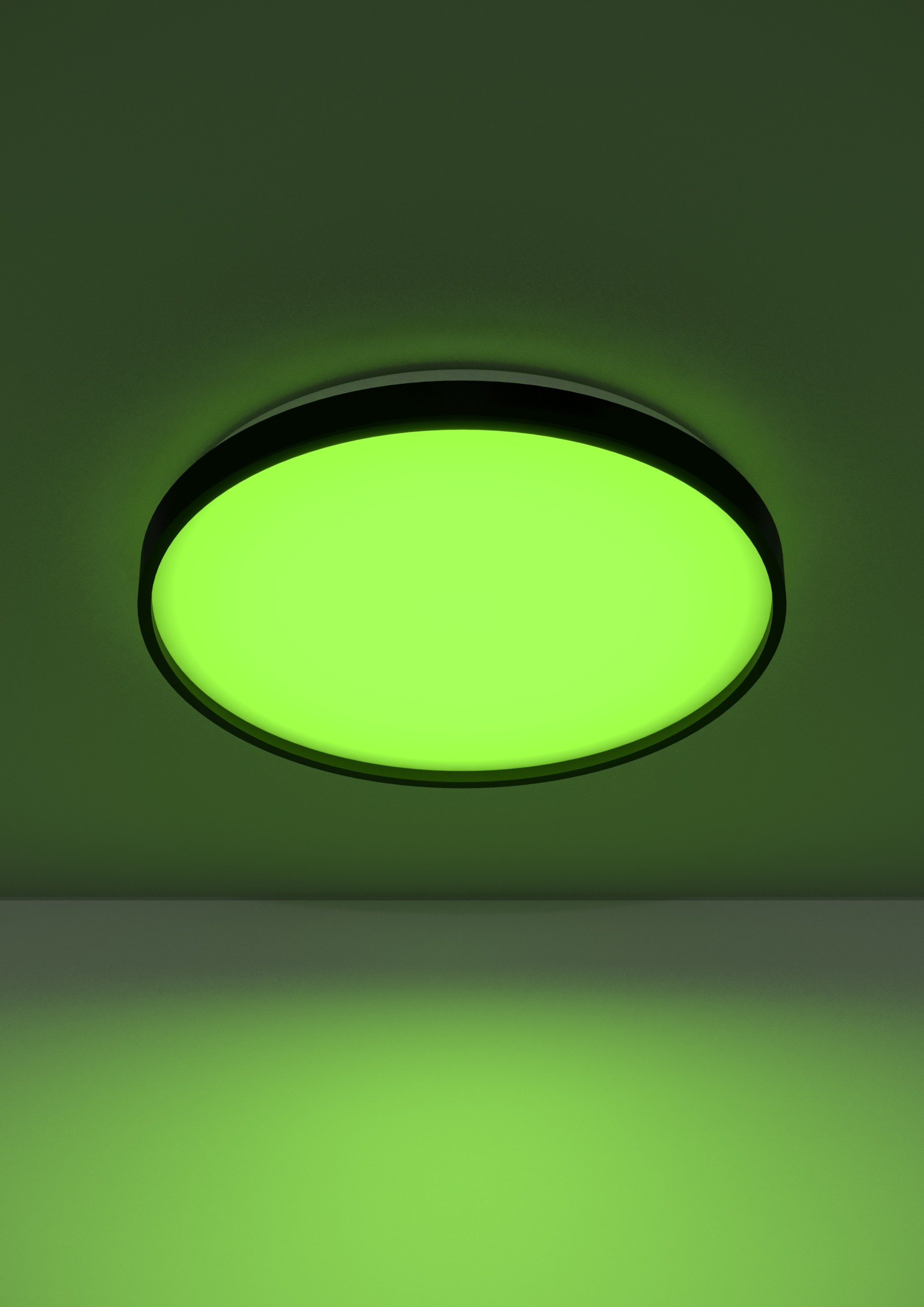 EGLO LED Deckenleuchte »MOZONCILLO-Z Deckenlampe, Disco-Modus, ZigBee 3.0, Wohnzimmerlampe« LED-Modul 1 Stk. RGB | warmweiß - kaltweiß Fernbedienung inkl., App / Sprachsteuerung Alexa, H: 6,5cm x D: 40 cm