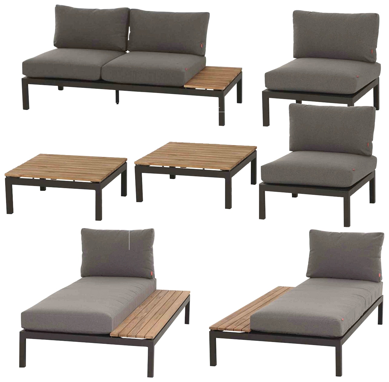Siena Garden Gartenlounge-Set »Alvida« 7 Stk. tlg. günstig online kaufen