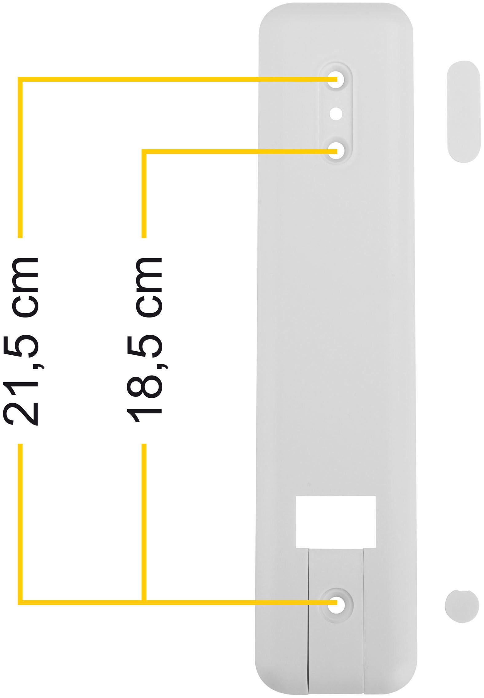 SCHELLENBERG Gurtwickler-Abdeckplatte »Duo Maxi« Set, 1 Stk. tlg. Rollladengurtabdeckung Lochabstand 18,5 oder 21,5 cm