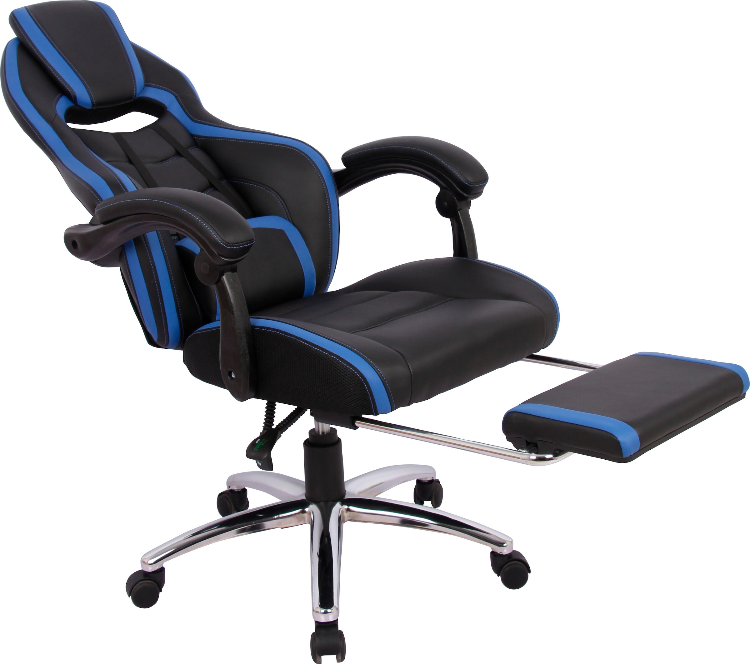 INOSIGN Gaming-Stuhl »Sprinta 1, Chefsessel mit ausziehbarer Fußstütze,«, Kunstleder, komfortabel gepolstert mit vielen ergonomischen Funktionen