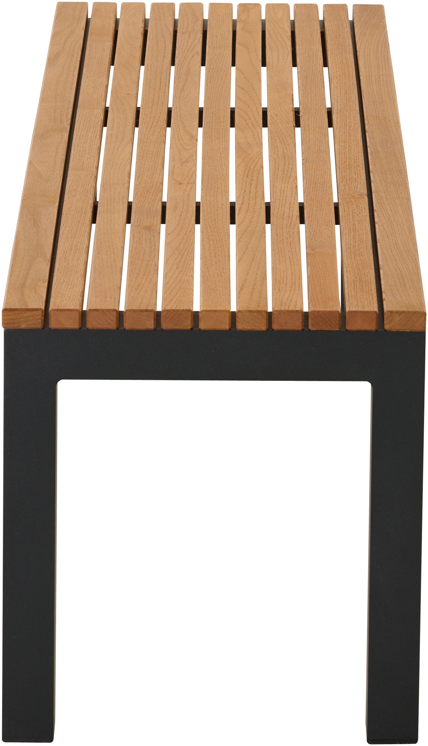 Siena Garden Bank »Bozen 2er Aluminiumgestell anthrazit Robininenholz«, Flächen aus Robinienholz FSC® 100%
