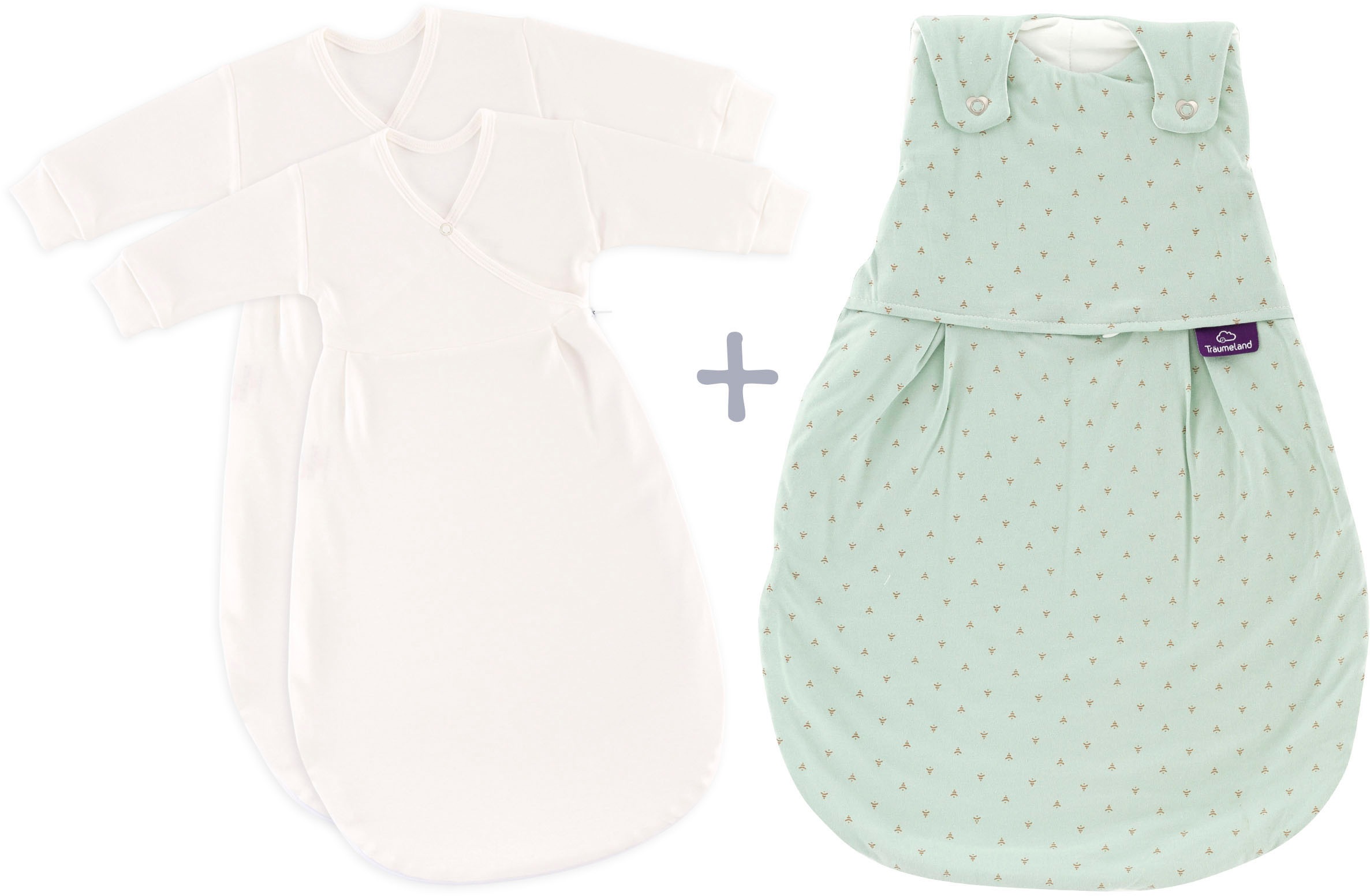 Träumeland Babyschlafsack »Babyschlafsack LIEBMICH 3tlg. Set Twister, von Größe 50/56-68/74«