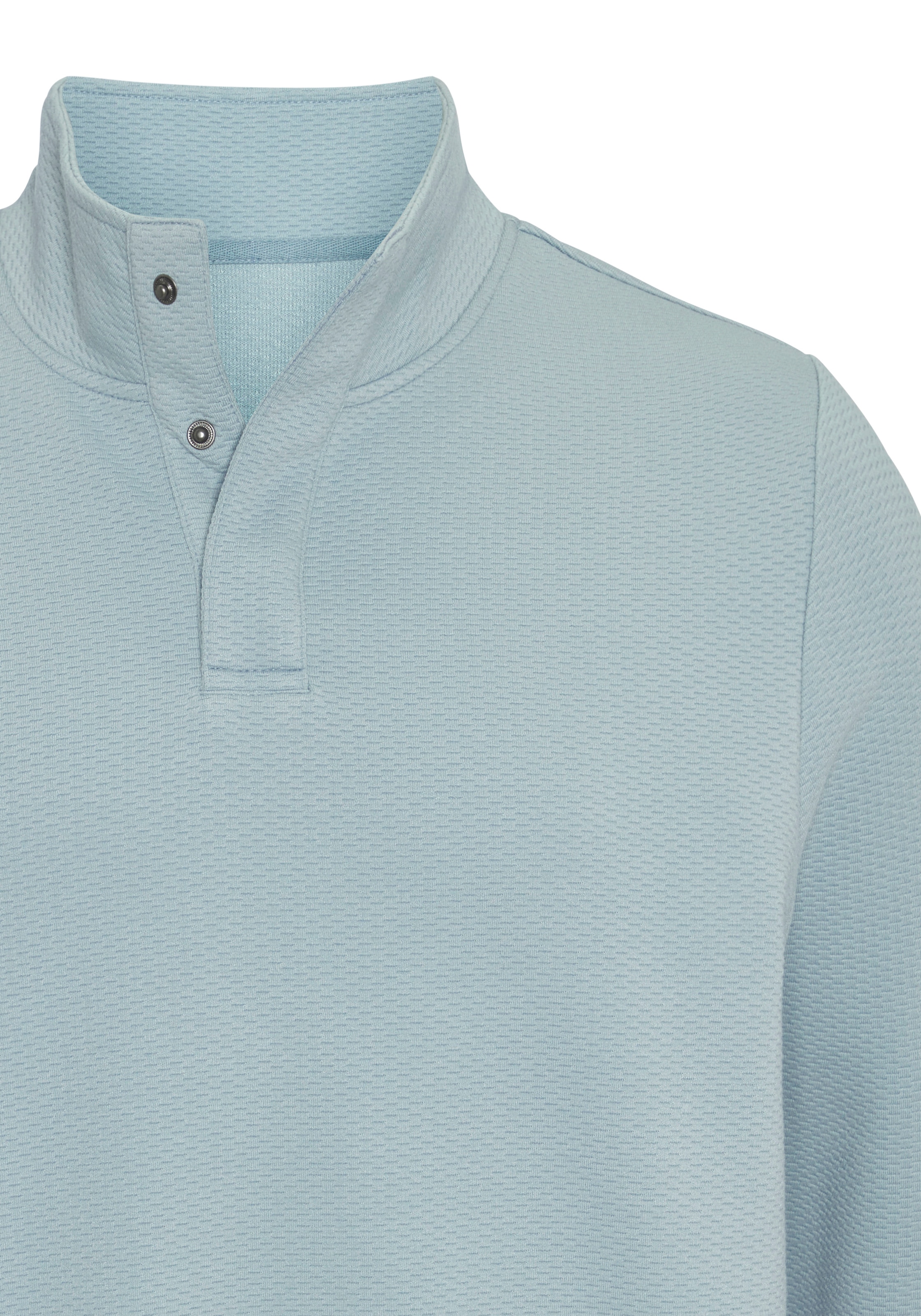 Bruno Banani Sweatshirt », Troyer«, Stehkragen, aus weicher Struktur-Qualität
