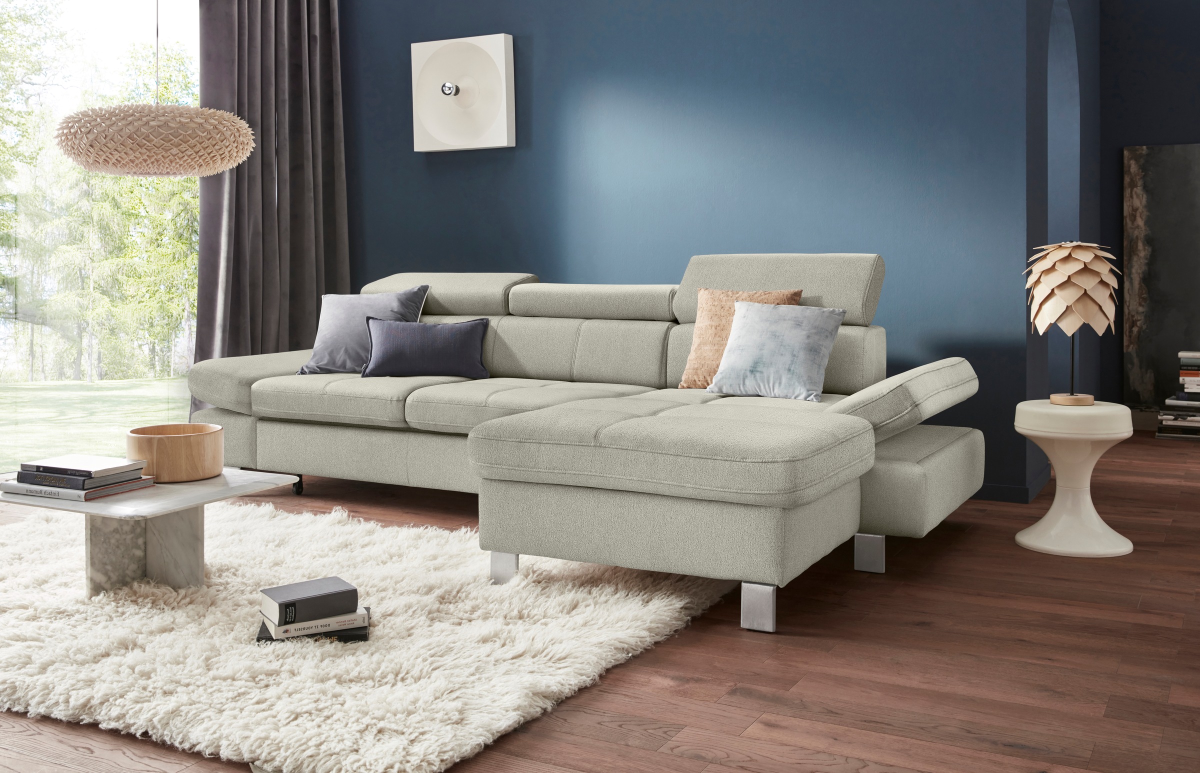 exxpo - sofa fashion Ecksofa »Fiji, hochwertige Detailverarbeitung im Sitz günstig online kaufen
