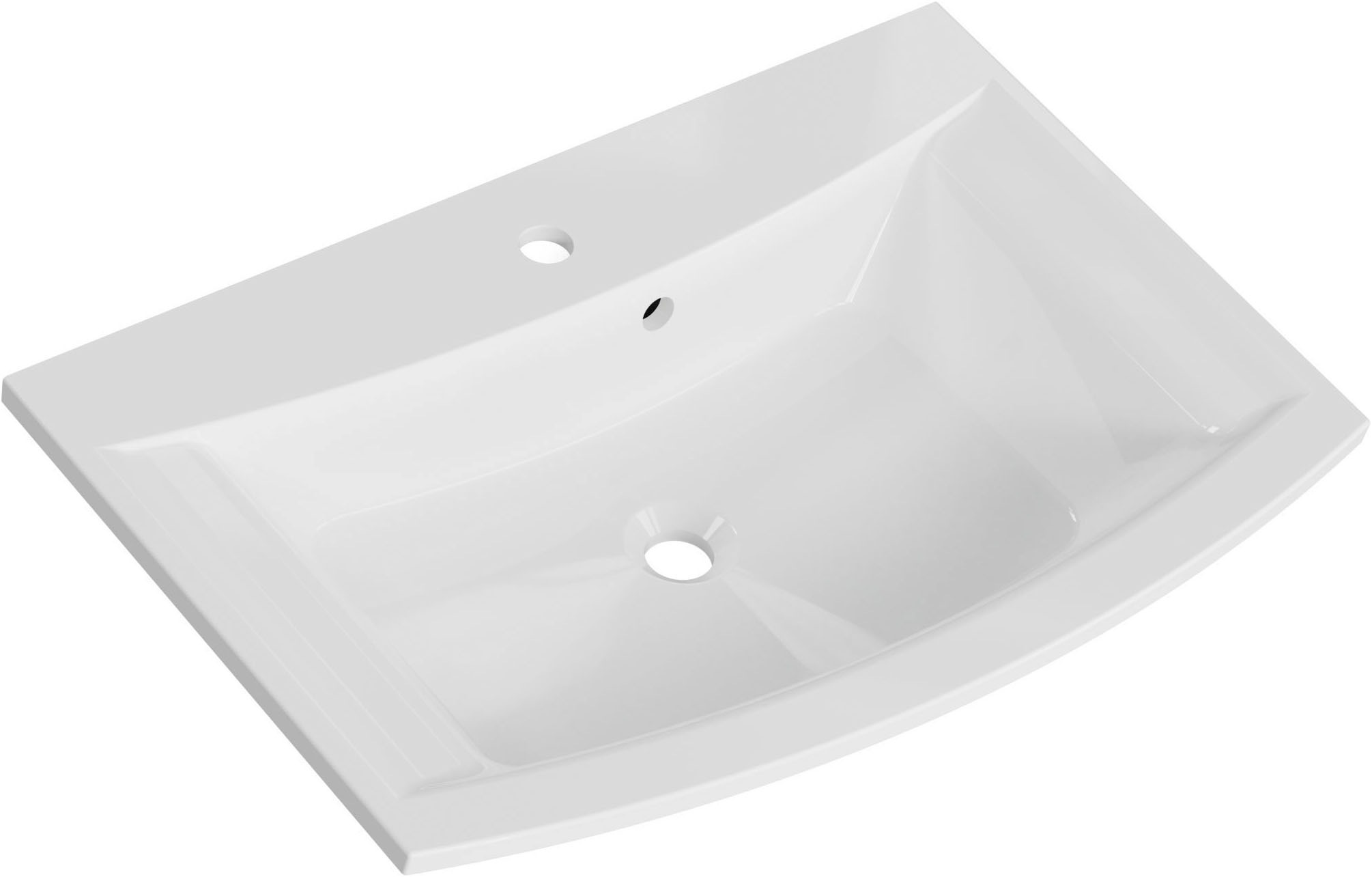Saphir Badmöbel-Set »Serie 7045 2-teilig Mineralmarmor-Waschtisch mit LED-Spiegelschrank«, (Set, 2 St.), Badezimmer-Set 73,2 cm breit, inkl. Türdämpfer, 2 Türen, 2 Schubladen
