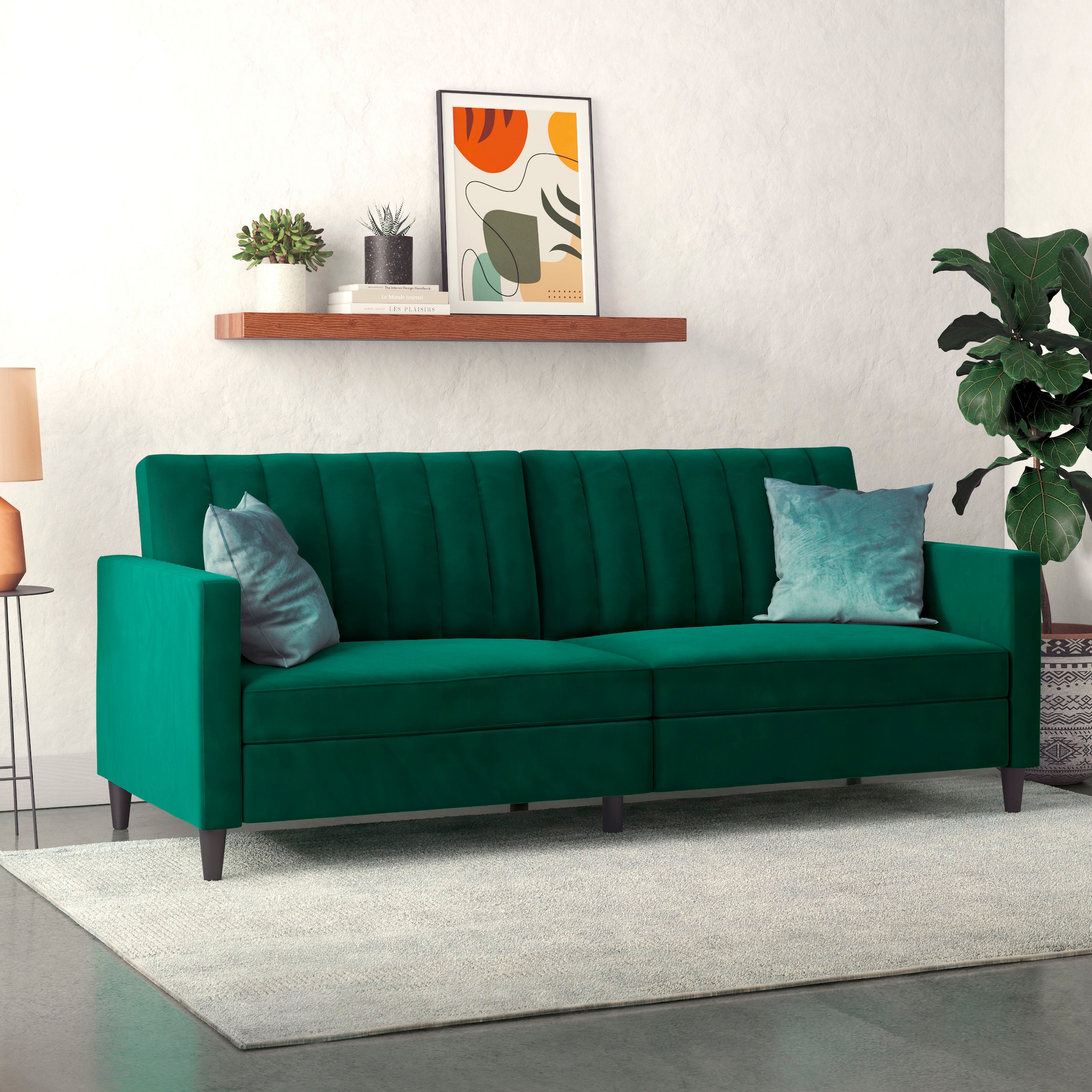 Dorel Home 3-Sitzer »Celine«, Rückenlehne 2-teilig und 3-fach verstellbar, Sitzhöhe 43 cm