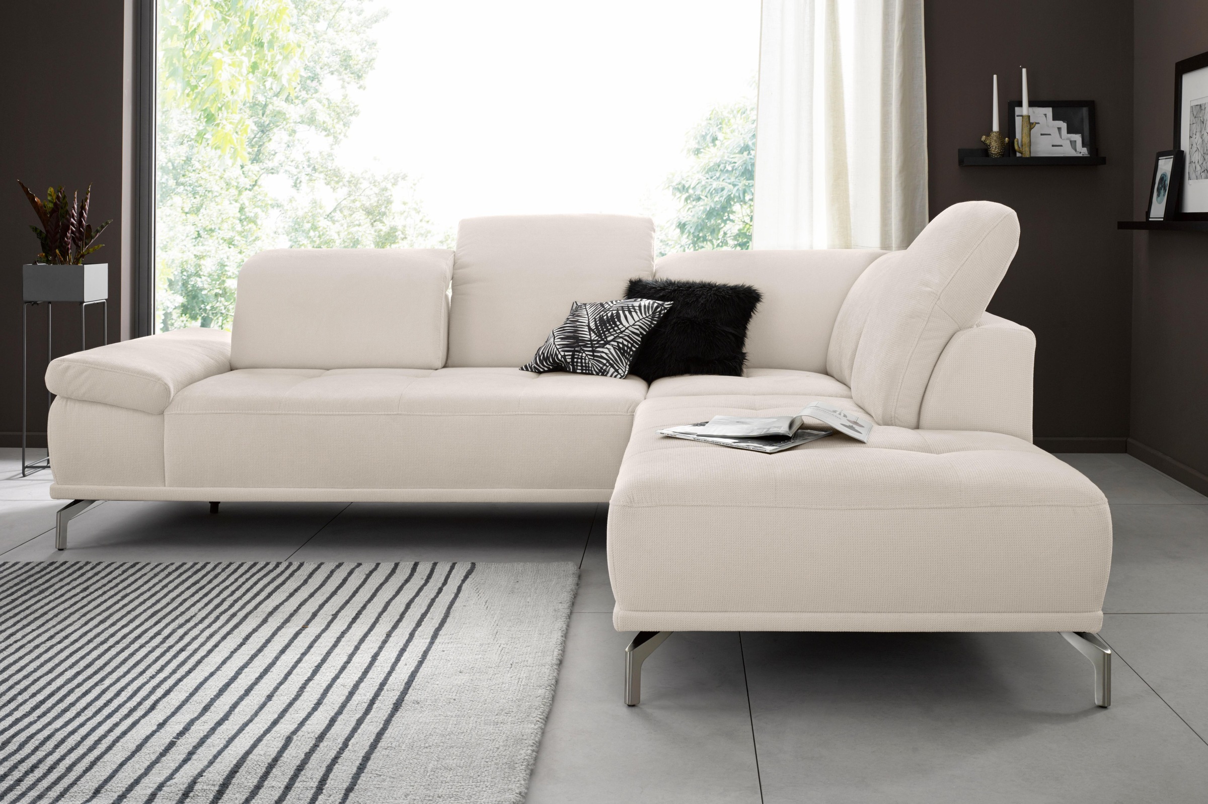 Places of Style Ecksofa »Caluna«, Inkl.Sitztiefenverstellung