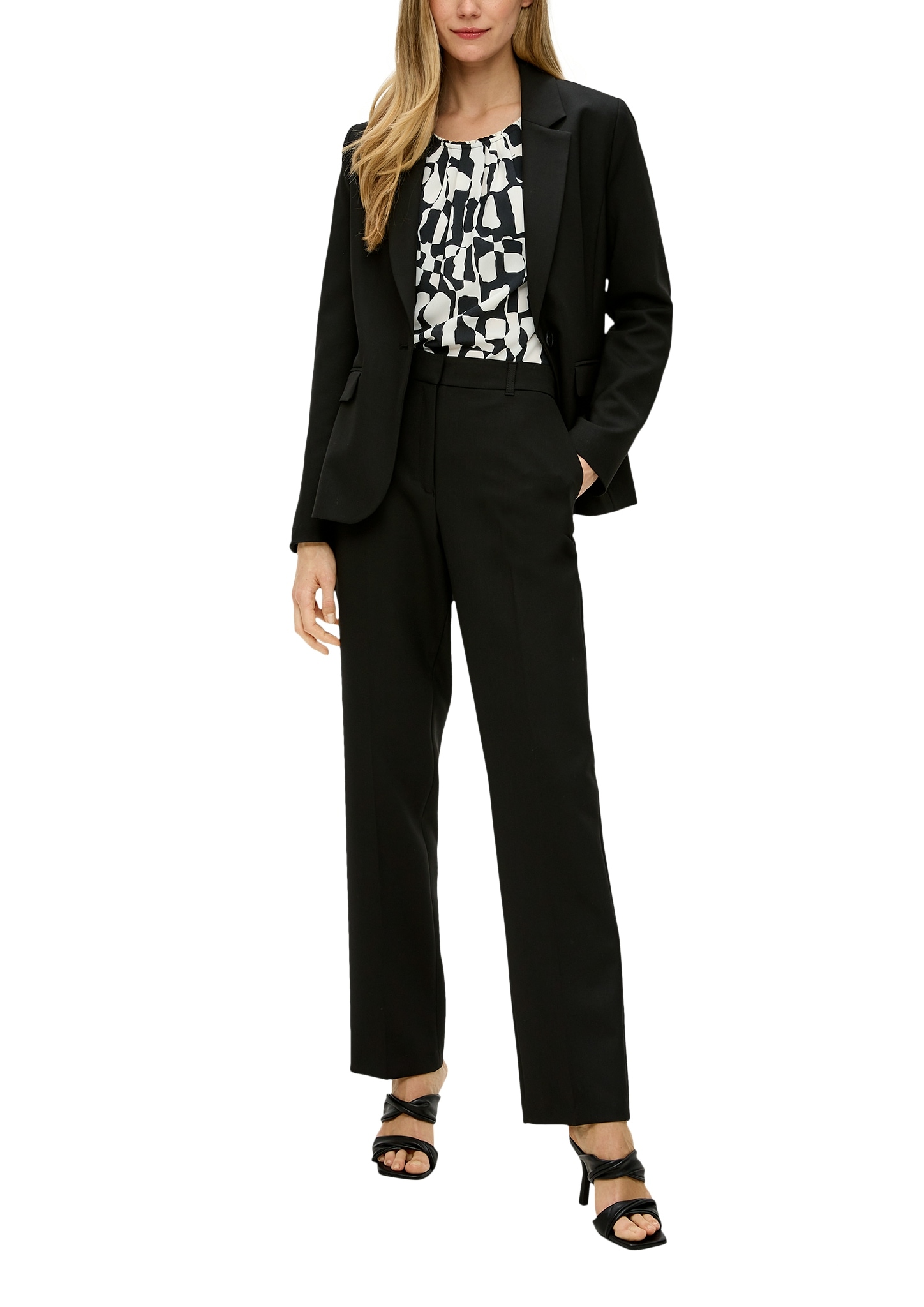 s.Oliver BLACK LABEL Shirtbluse, gemustert
