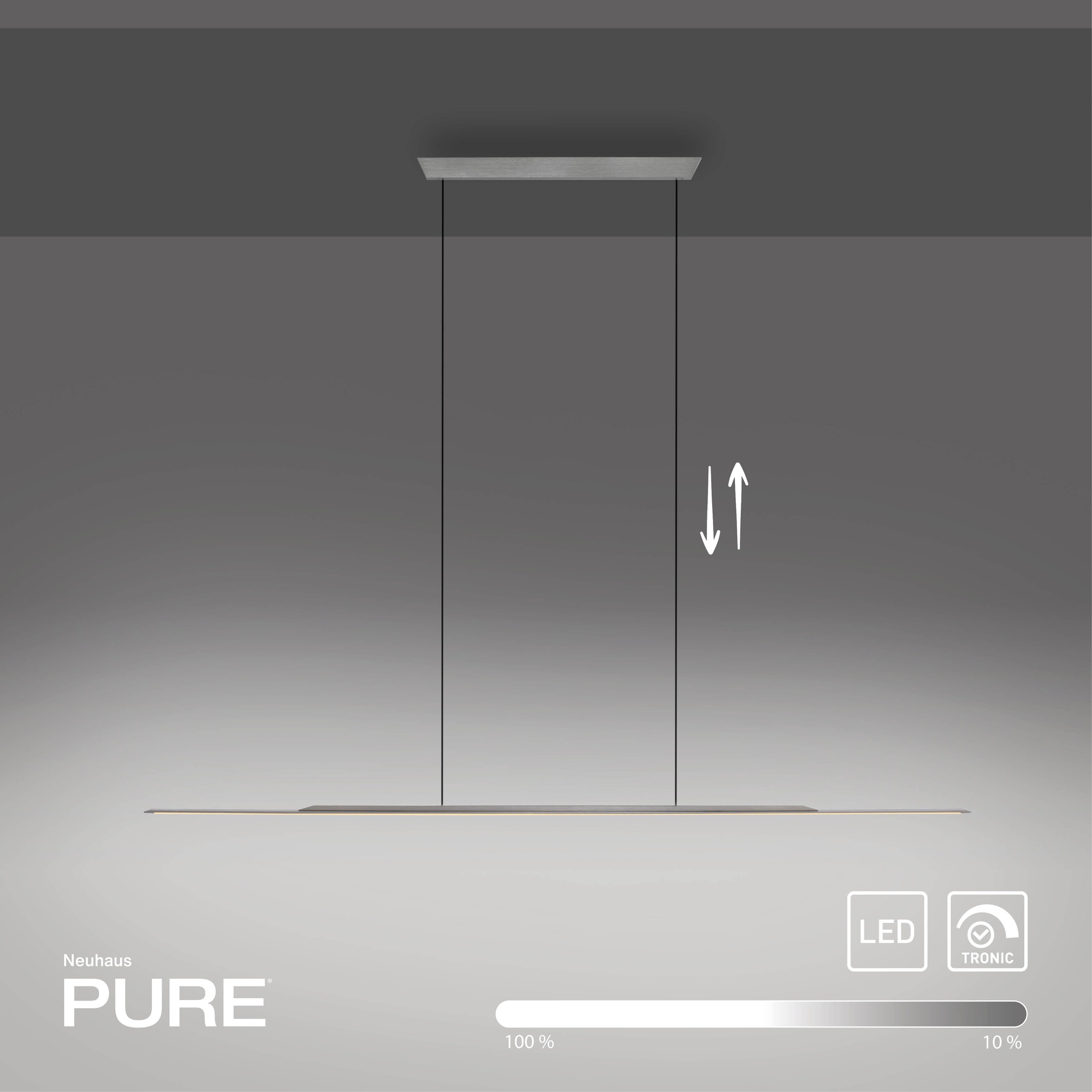 Neuhaus PURE LED Pendelleuchte »PURE Surface« LED-Board 1 Stk. Warmweiß Dimmfähig über separaten Dimmer, höhenverstellbar