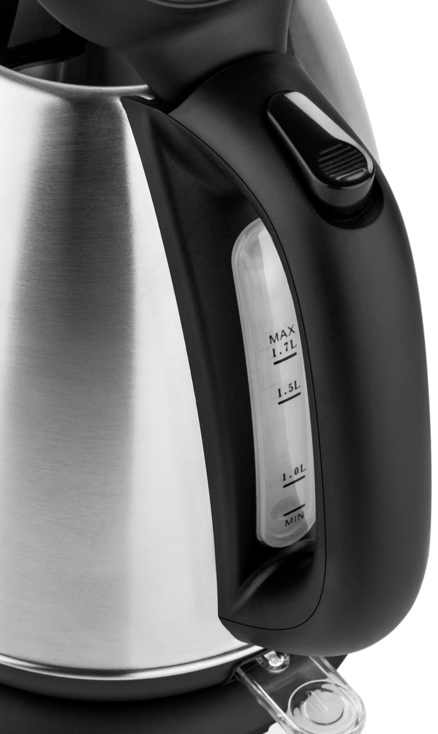 Hyundai Wasserkocher »VK302«, 1,7 l, 2200 W, Edelstahl, Doppelsicherheitssystem, transparenter Deckel