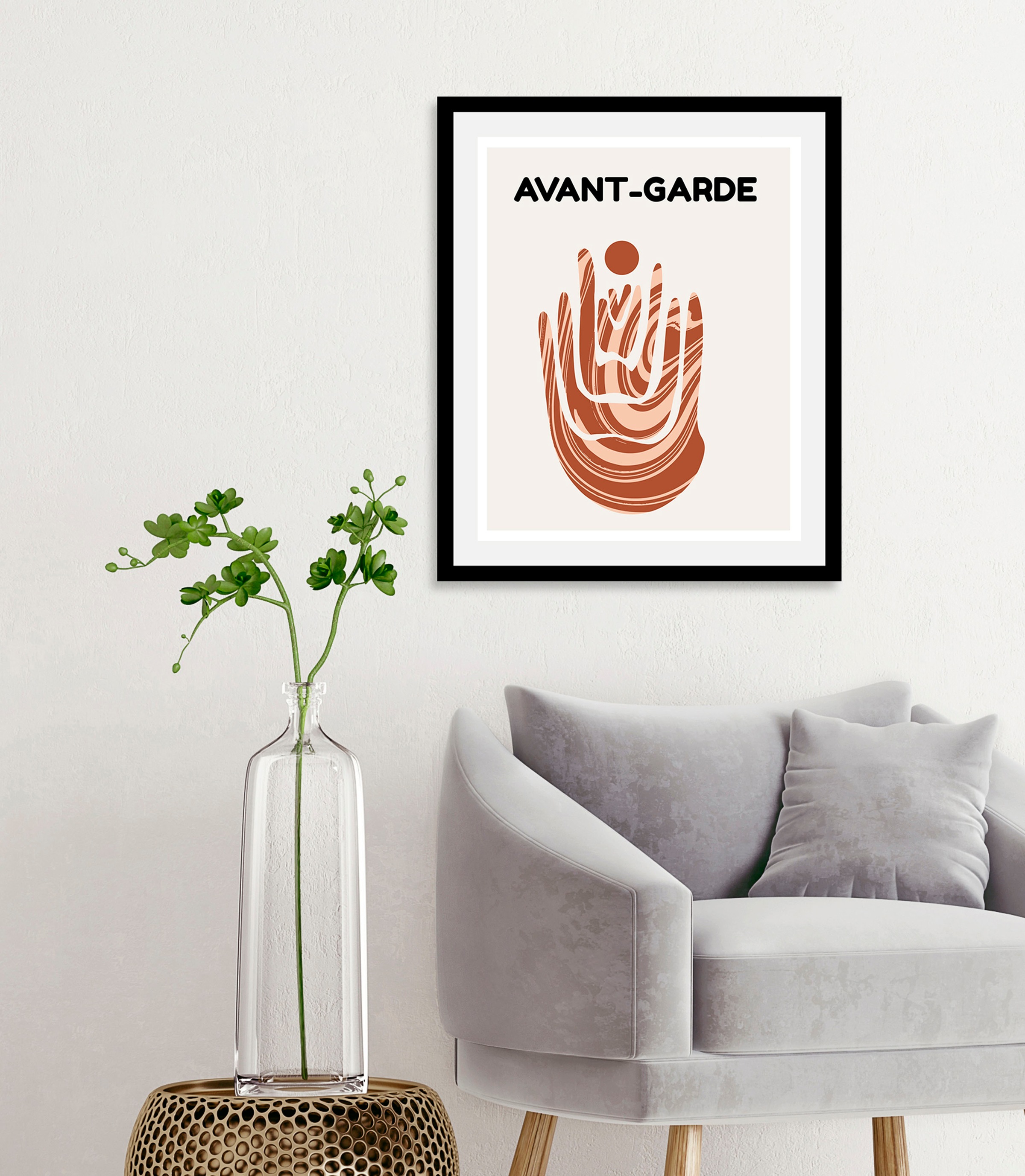 queence Bild »Avant-Garde«, (1 St.), HD Premium Poster-Druck inkl. Holzrahm günstig online kaufen
