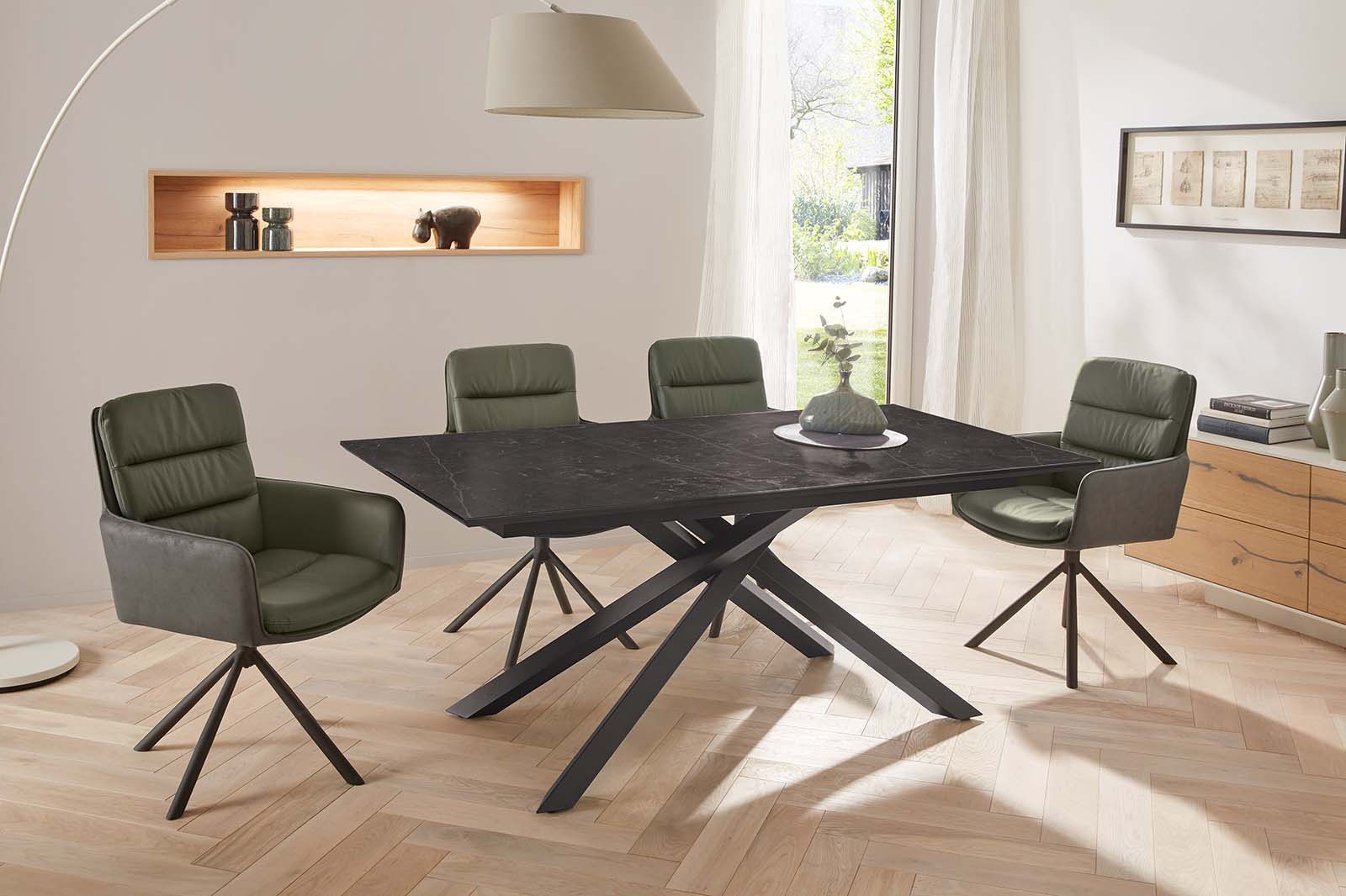 Jockenhöfer Gruppe Drehstuhl »Audrey« (Set) 2 Stk.Echtleder, inklusive Dreh günstig online kaufen