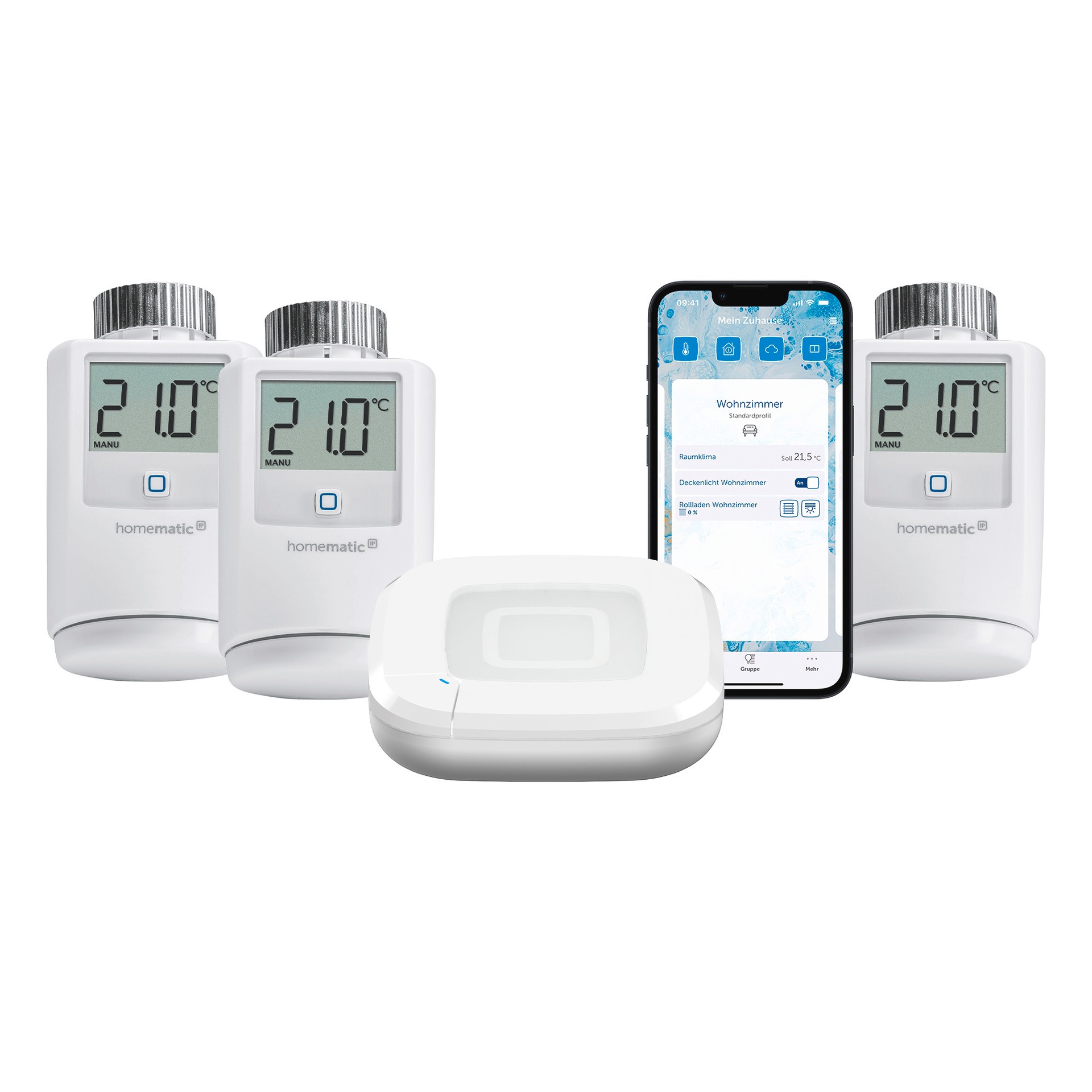 Homematic IP Heizkörperthermostat »Starter Bundle Heizen für 3 Heizkörper« günstig online kaufen