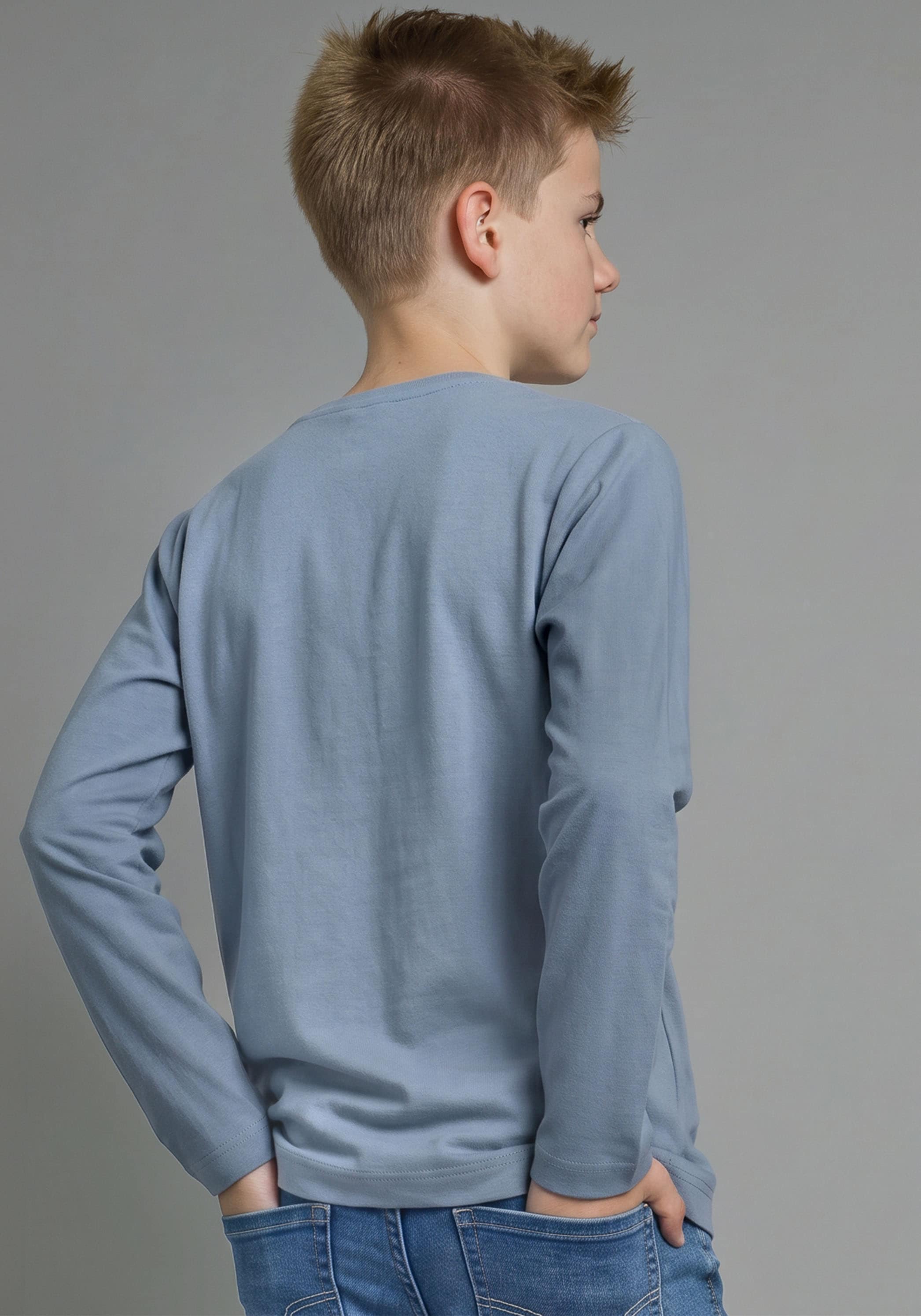KIDSWORLD Langarmshirt »Shirt mit Panda-Print« langärmlig, Basic-Passform, modischer Stil