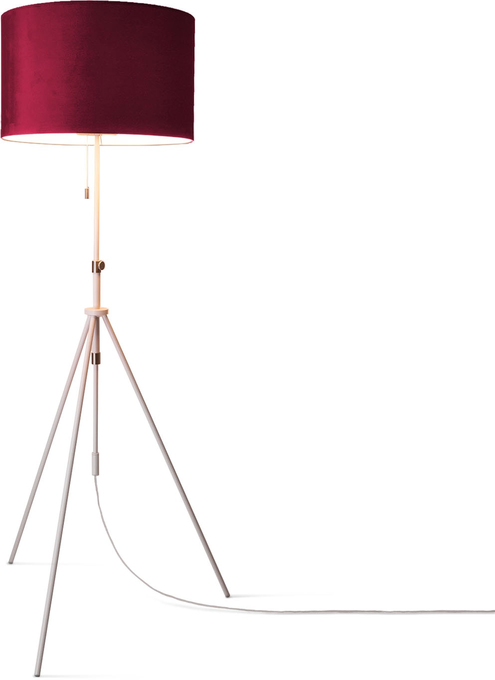 Paco Home Stehlampe »Naomi uni Color«, Leuchtmittel E27   ohne Leuchtmittel günstig online kaufen