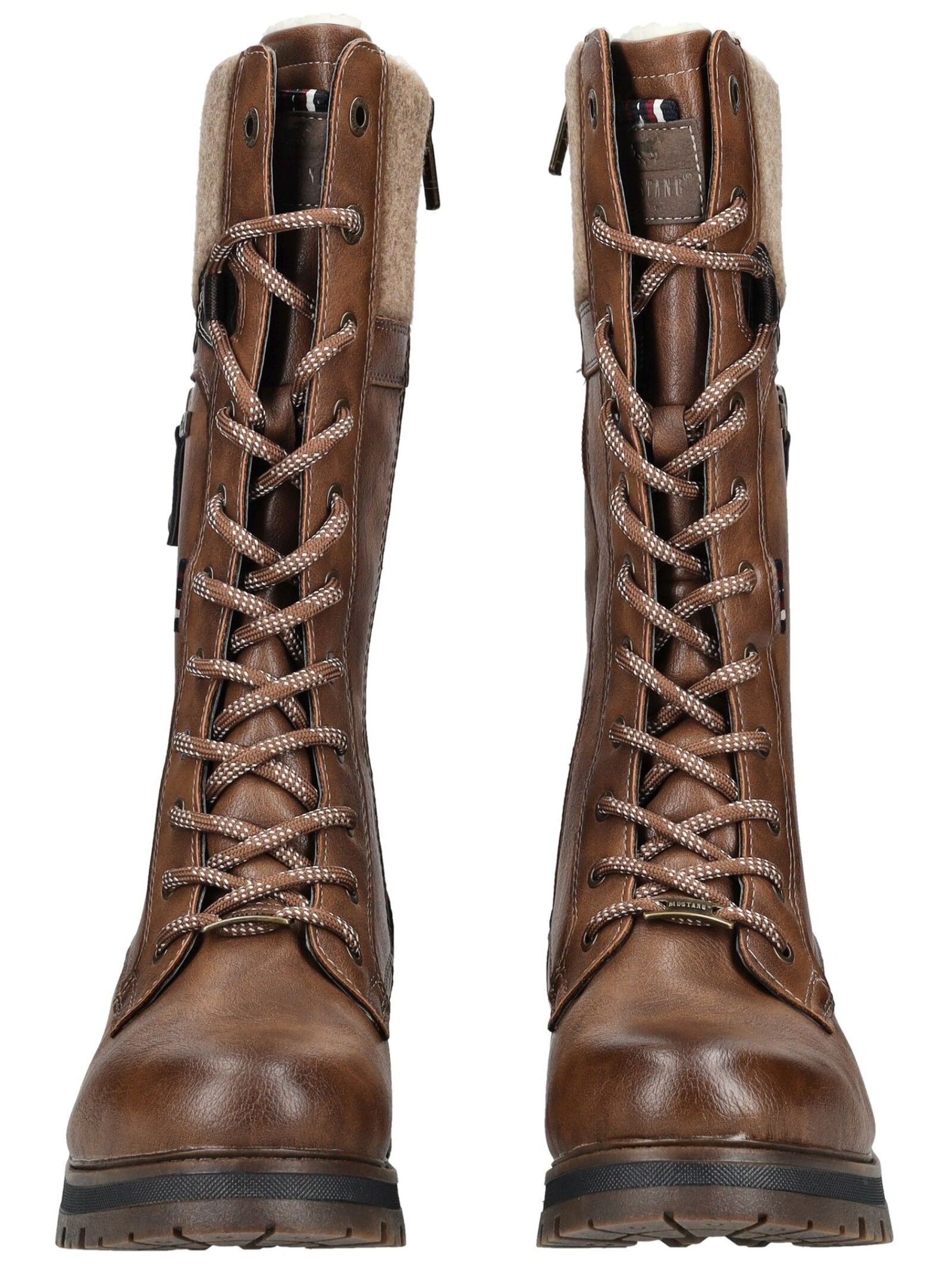 Mustang Shoes Schnürstiefel »Mustang Shoes Stiefel Lederimitat/Textil«