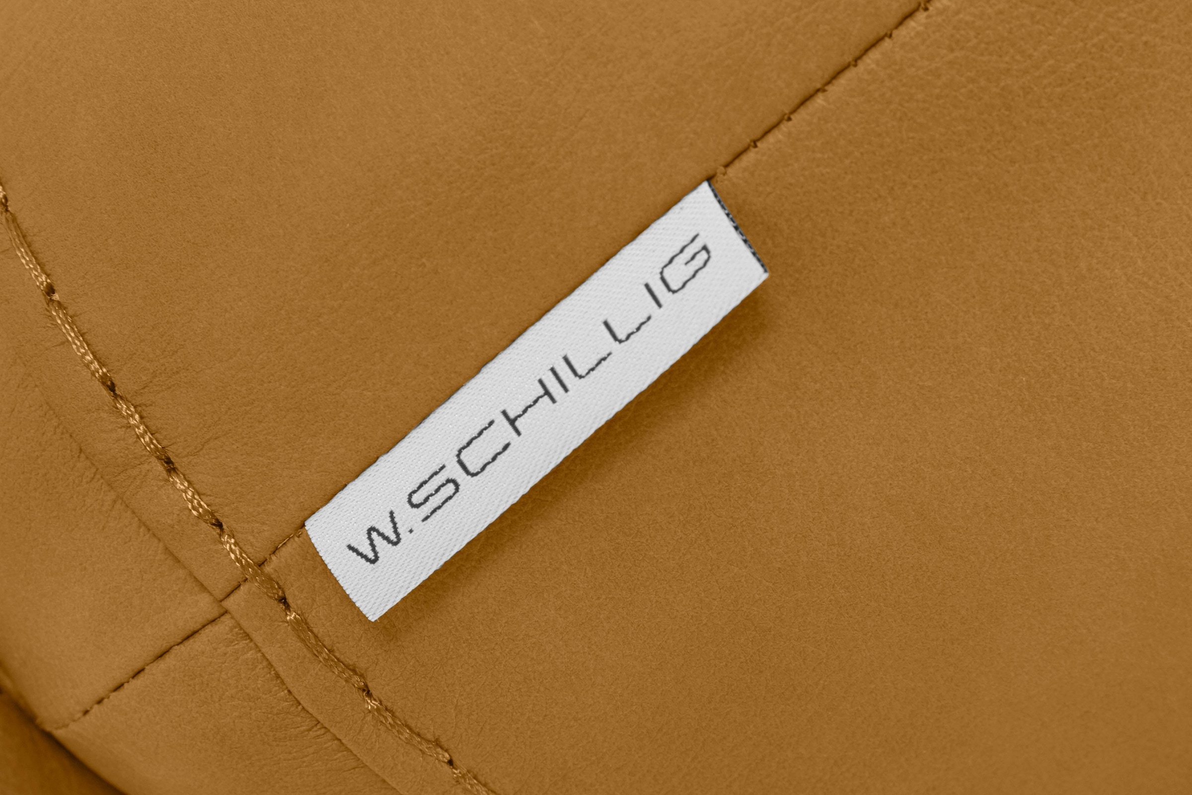 W.SCHILLIG Hocker »montanaa«, mit Metallkufen in Bronze pulverbeschichtet, Breite 71 cm
