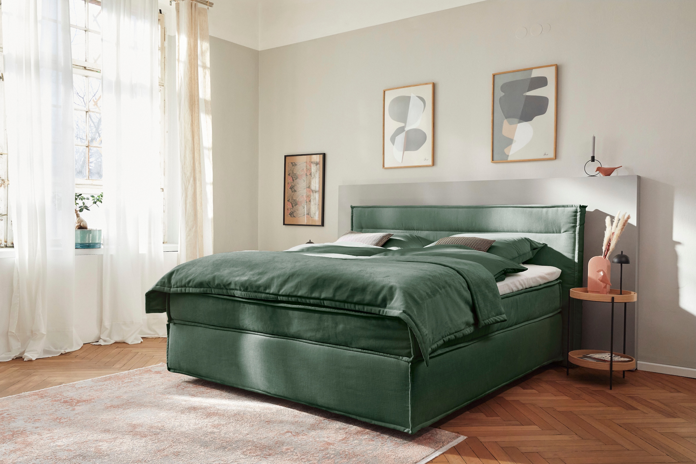 Musterring Boxspringbett »JustB! SC100«, schwebende Optik, inklusive Topper, verschiedene Farben, 180 x 200 cm