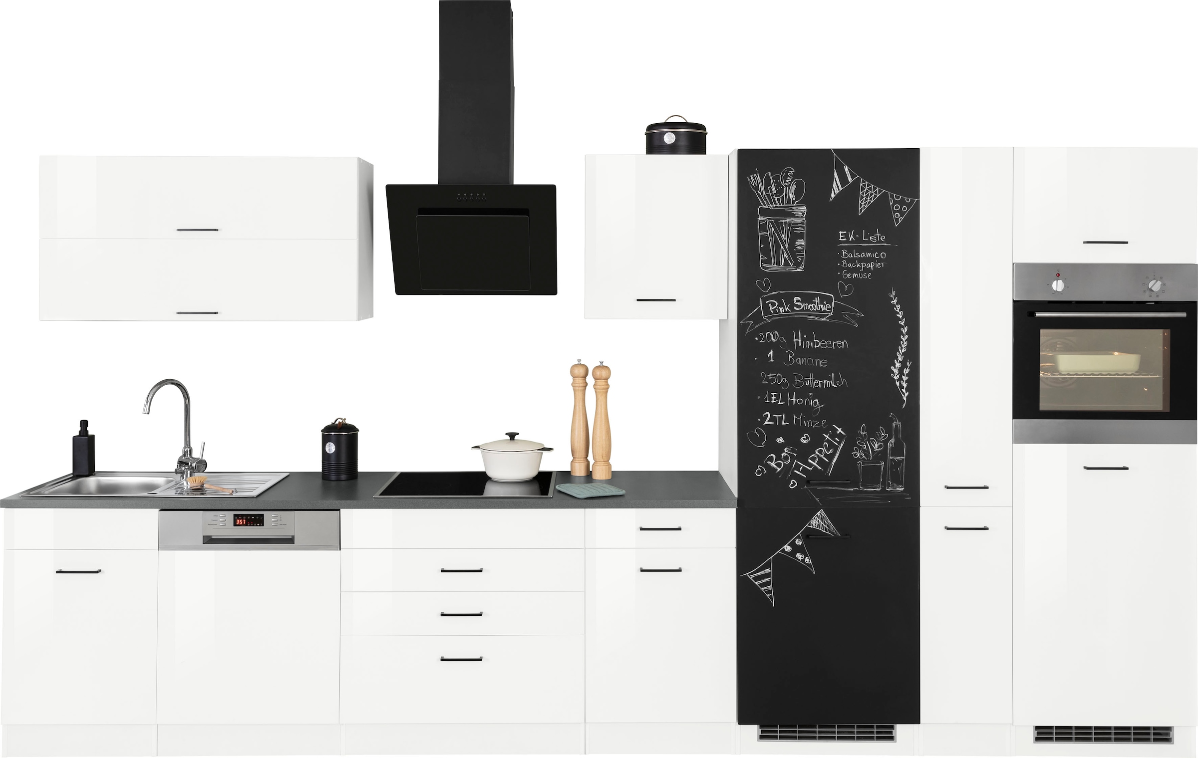KOCHSTATION Küchenzeile »KS-Trier«, mit E-Geräten, Breite 390 cm günstig online kaufen