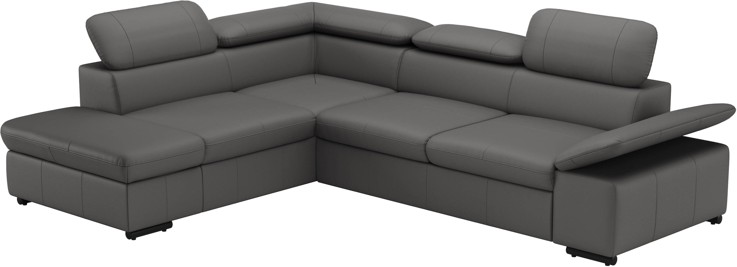 sit&more Ecksofa »Alcudia L-Form«, mit Armteilverstellung, optional Kopfteilverstellung und Bettfunktion