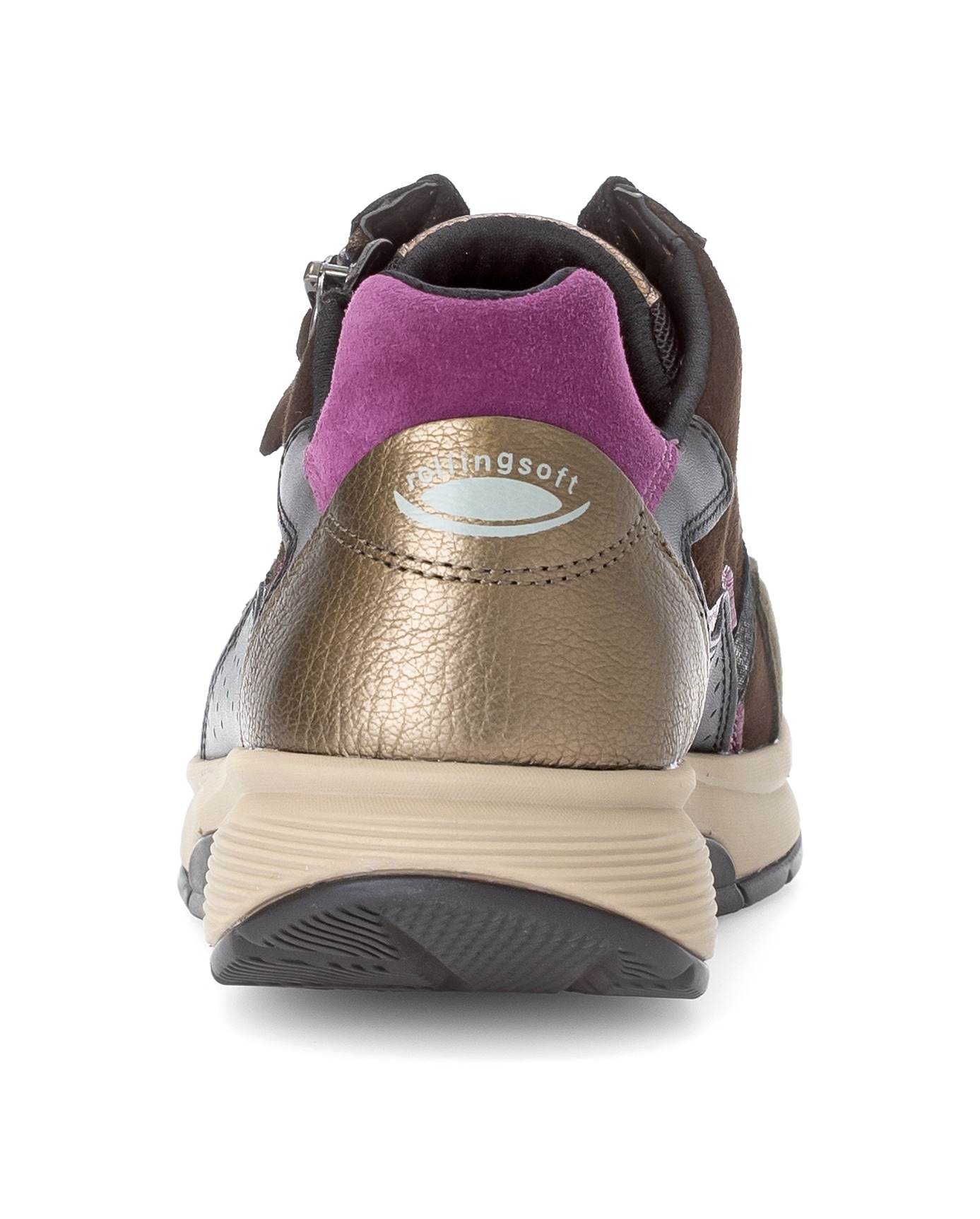 rollingsoft Keilsneaker  , Schnürer, Halbschuh, Freizeitschuh mit zusätzlichem Reißverschluss