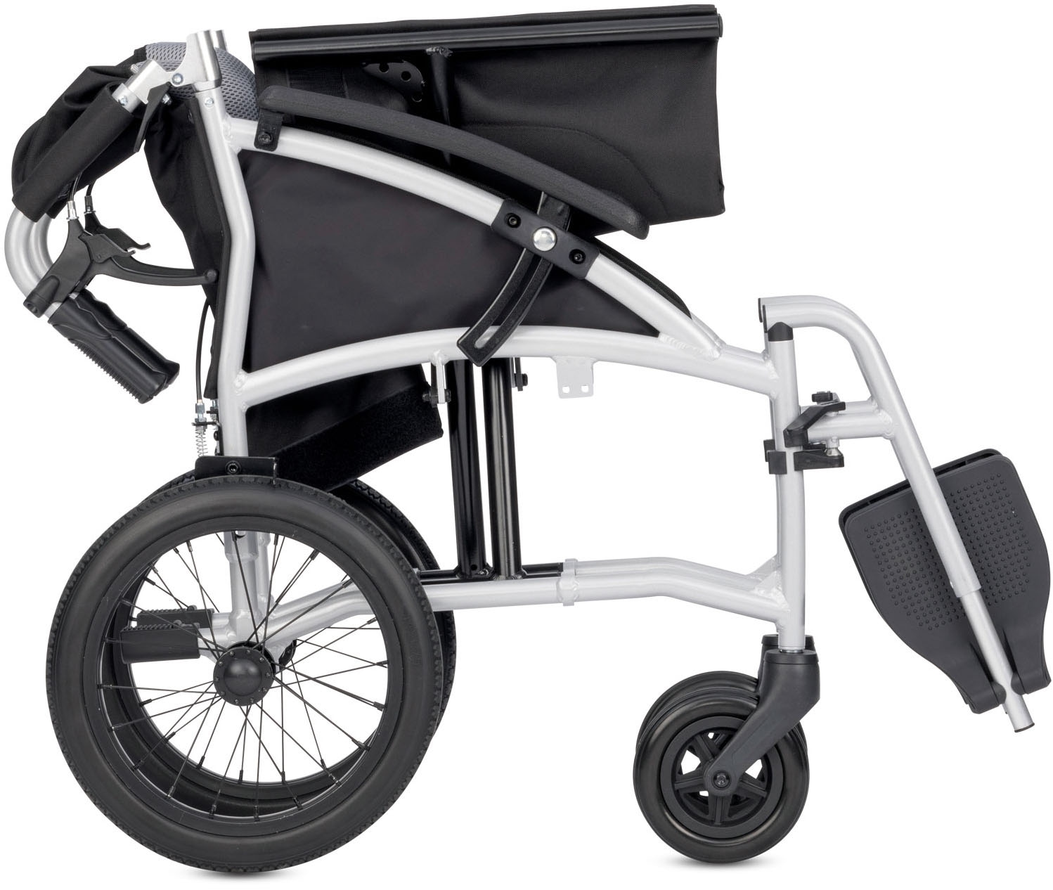 Bischoff & Bischoff Transportrollstuhl »Vida 13"«, Die perfekte Wahl für Reisen und Mobilität unterwegs, nur 10 kg