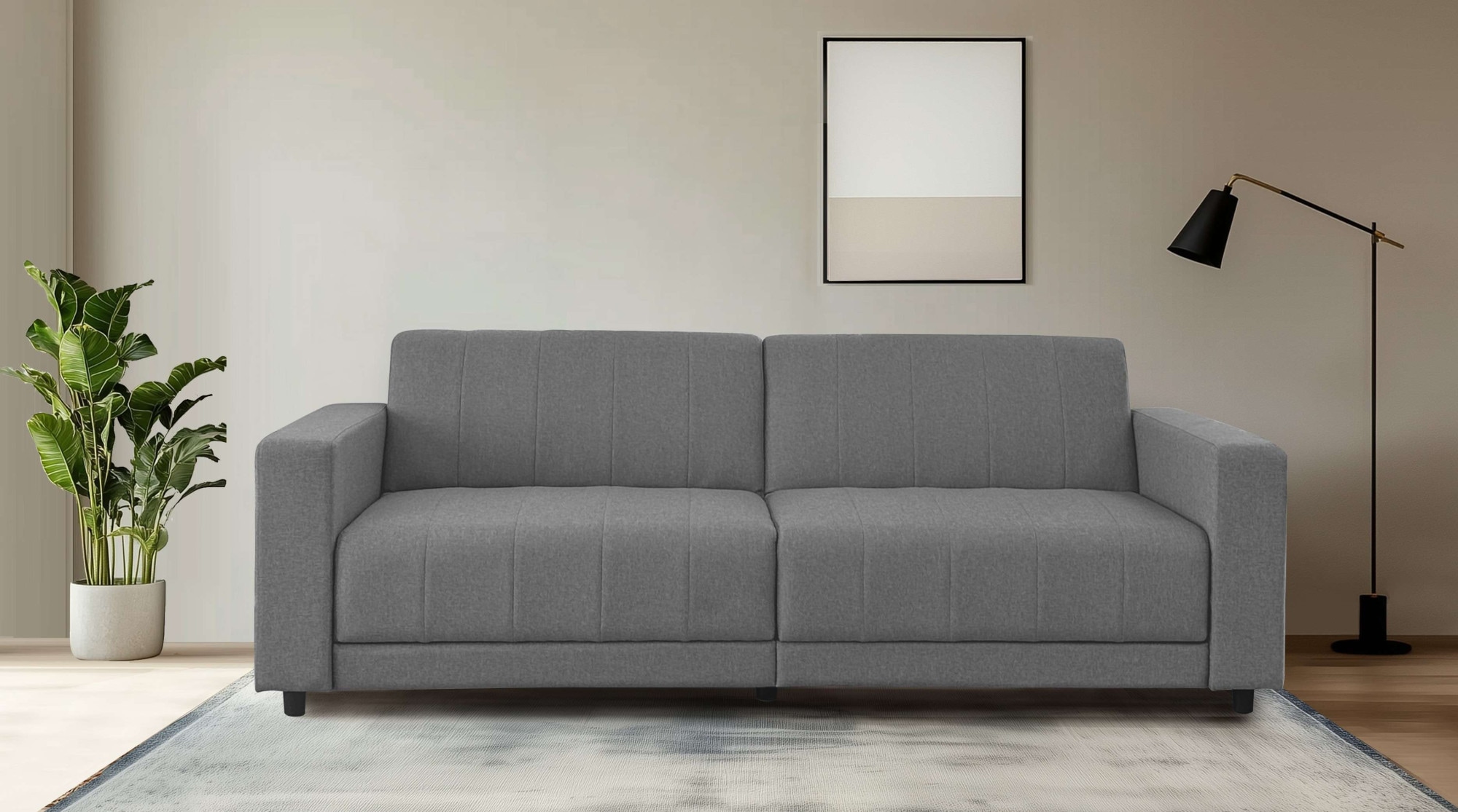 Dorel Home 3-Sitzer »Allie II Schlafsofa 225 cm«, Bett-Funktion (108/190cm) günstig online kaufen