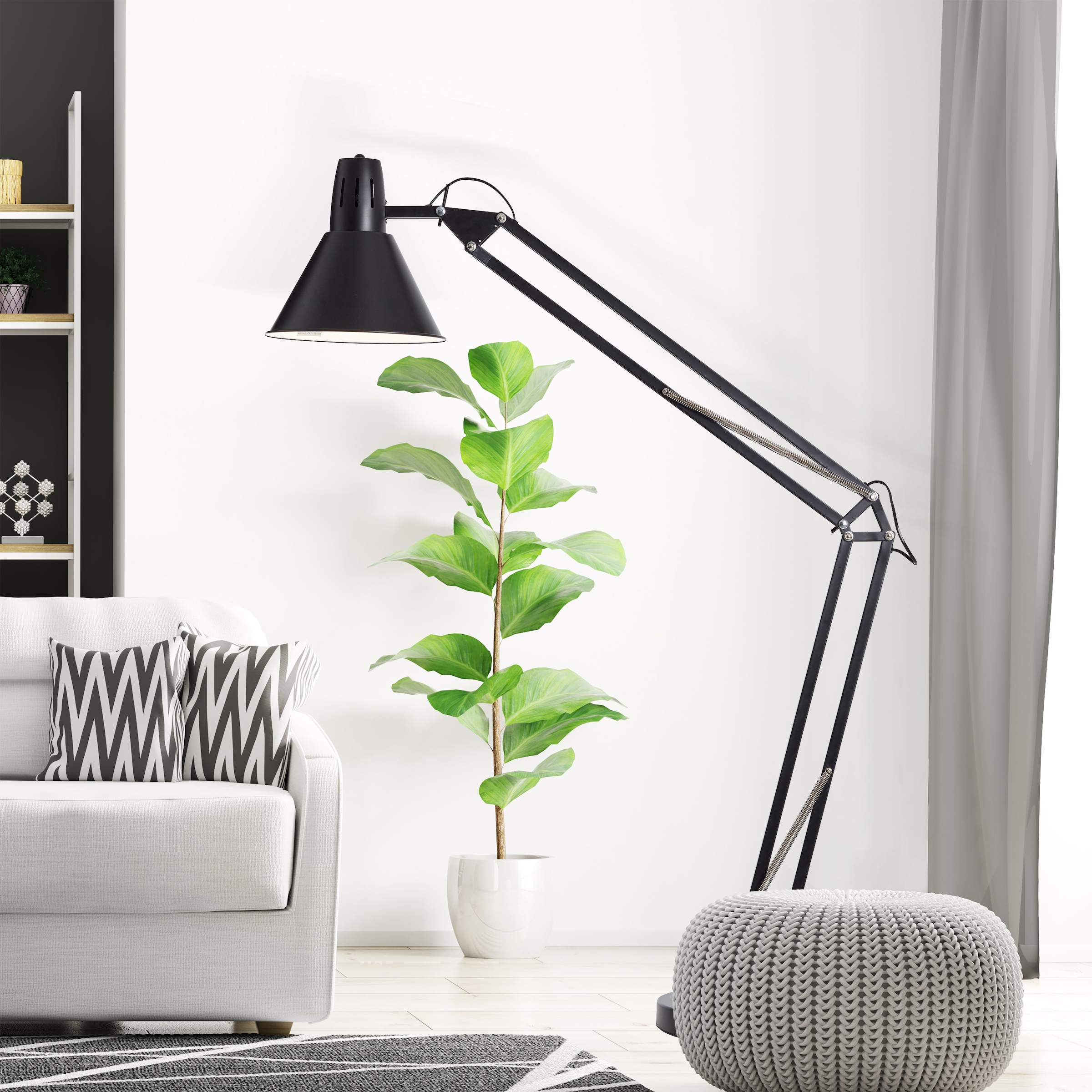 Brilliant Stehlampe »Winston«, 1 flammig, Leuchtmittel E27 | ohne Leuchtmittel