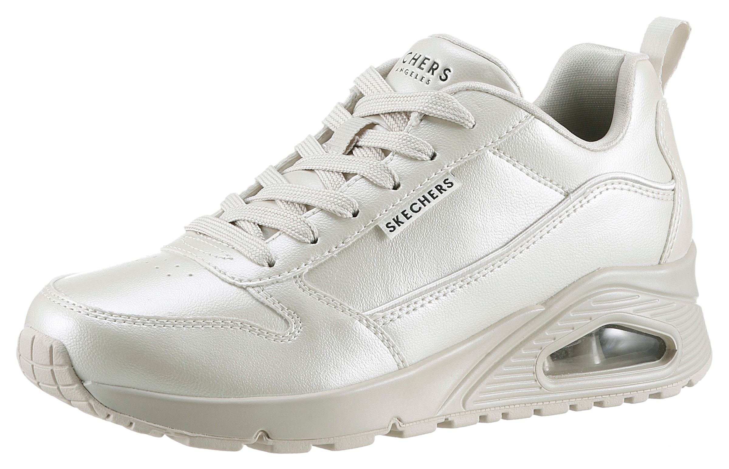 Skechers Damen Sneaker »UNO-GALACTIC GAL« Freizeitschuh, Keilsneaker, Schnürschuh mit Skech Air Ausstattung weiß 39