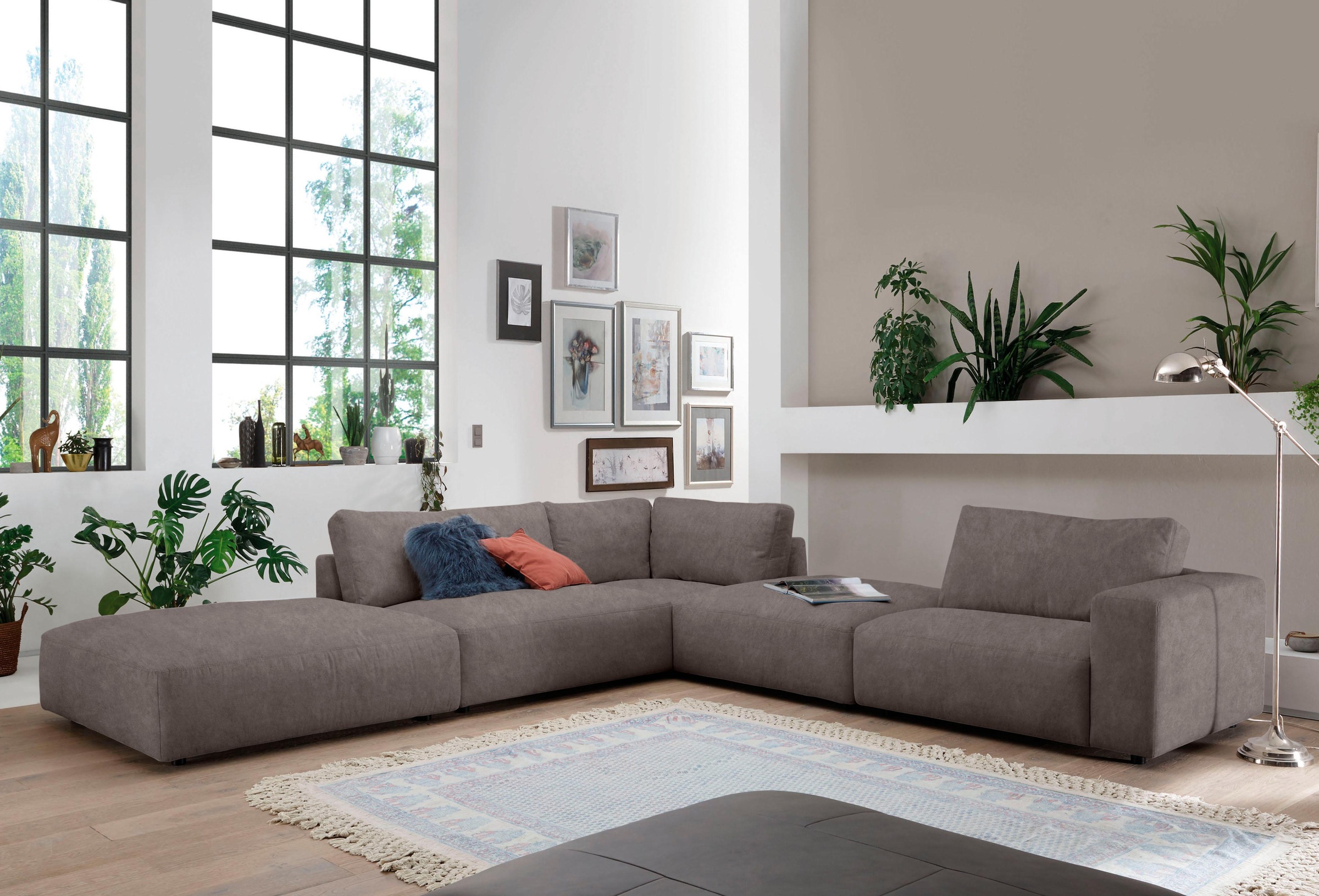 Musterring "LUCIA L-Form" in vielen Qualitäten und 4 verschieden Nähten günstig online kaufen