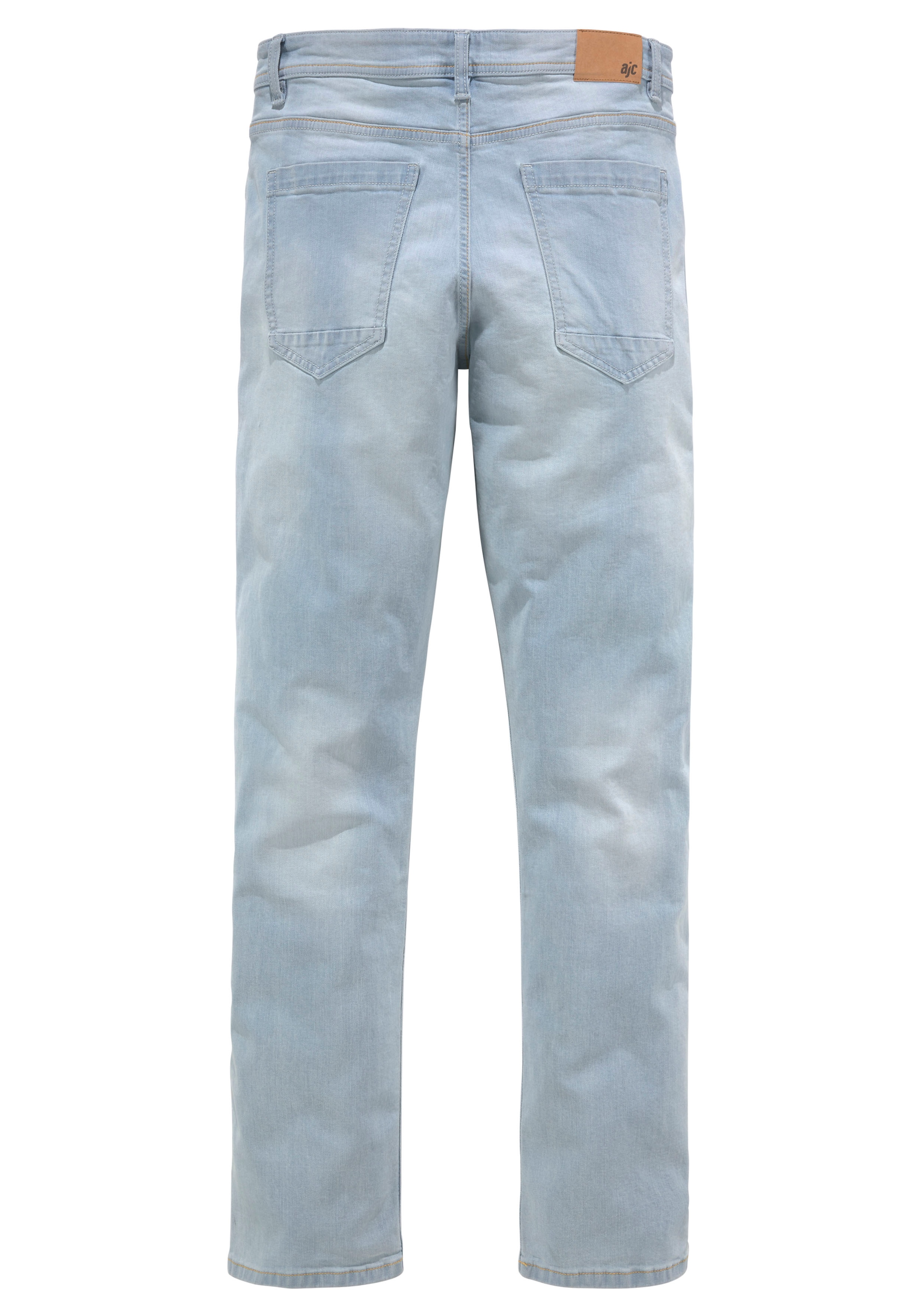 AJC Straight-Jeans, gerade geschnitten, Used-Look-Waschung, niedrige Leibhöhe