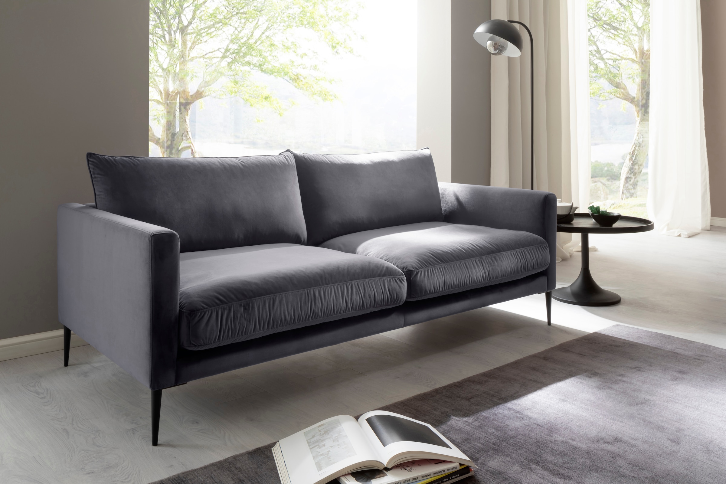 Trends by HG 3-Sitzer "Svea" mit Metallfuß, frei im Raum stellbar günstig online kaufen