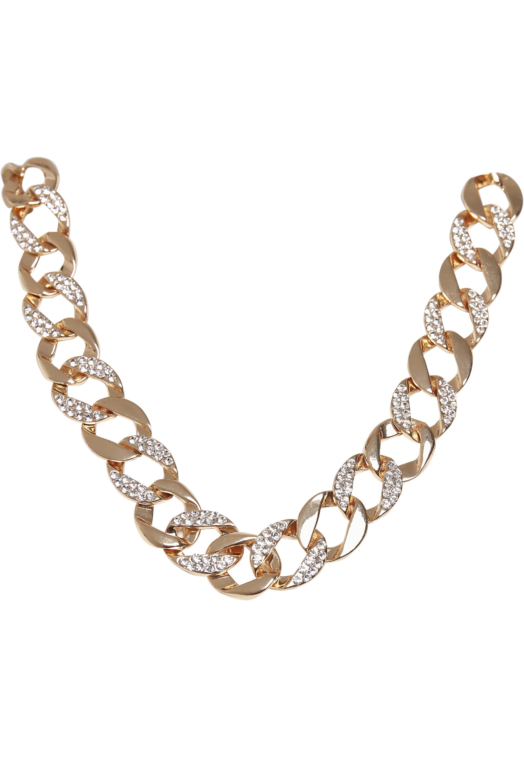 URBAN CLASSICS Edelstahlkette »Urban Classics Unisex Basic Diamond Necklace And Bracelet Set«